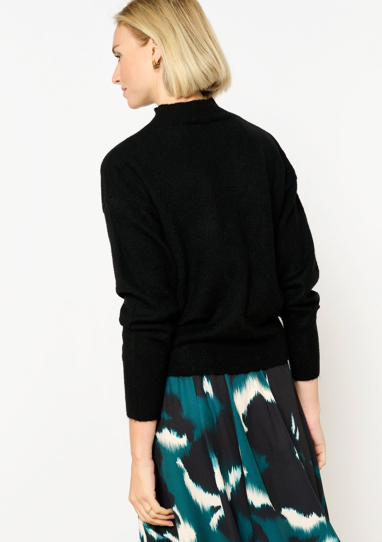 Basic trui met ronde hals, Basic trui met ronde hals - BLACK - 04006525_1119