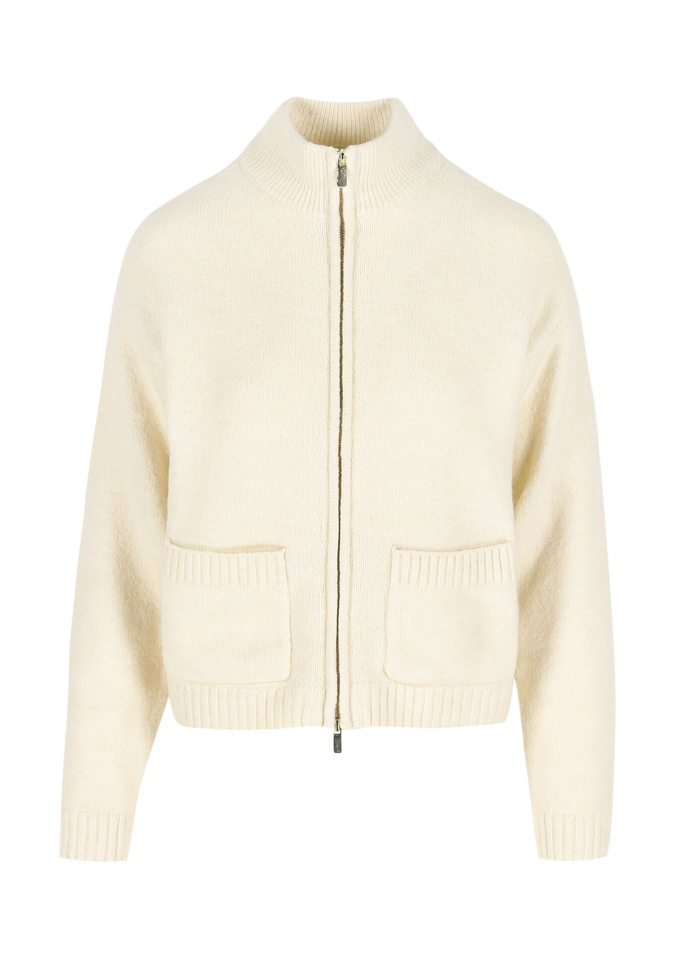 Vest met ritssluiting en kraag, Vest met ritssluiting en kraag - OFFWHITE - 04101312_1001