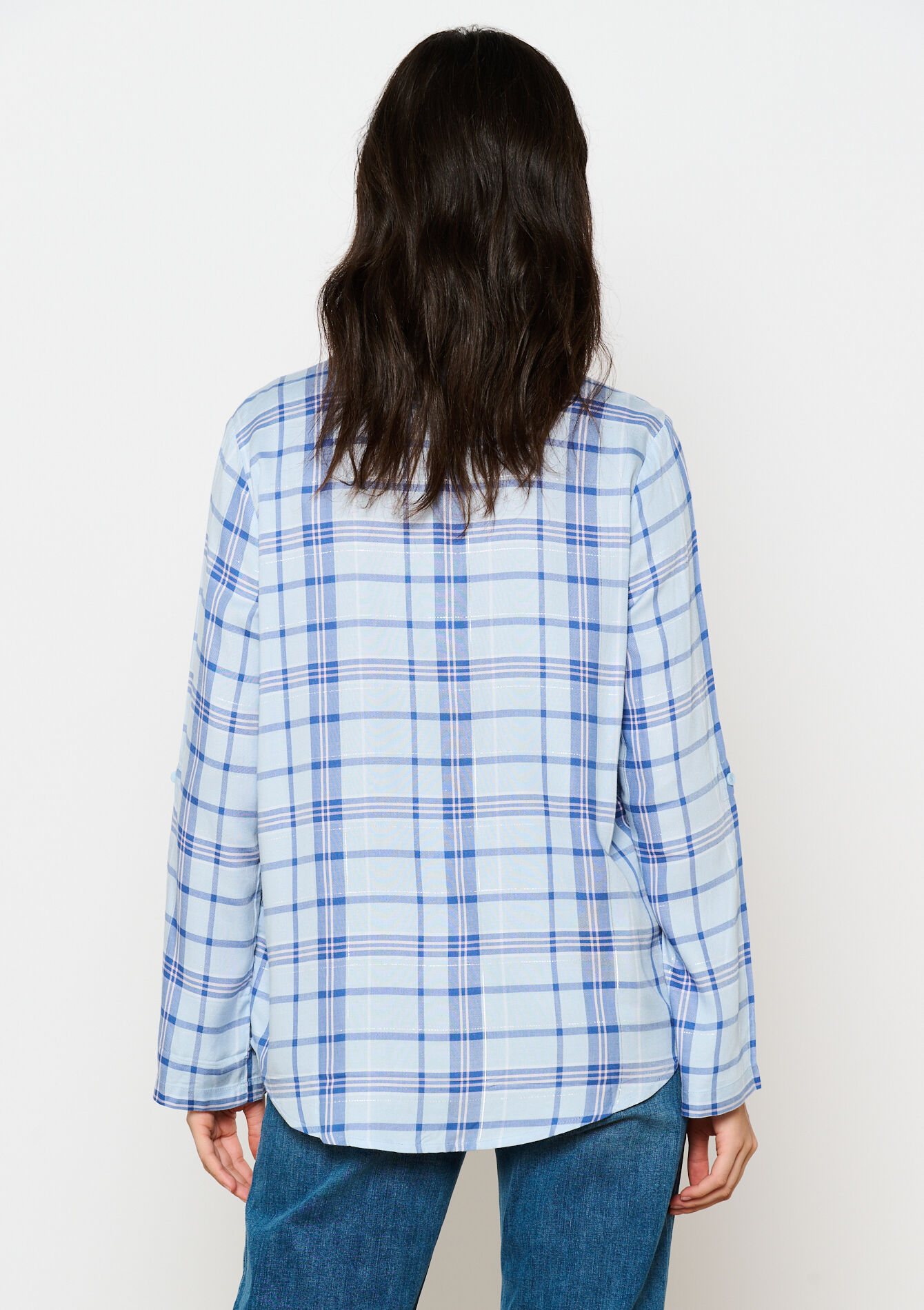 Geruit hemd - BLUE DENIM - 05702471_1638