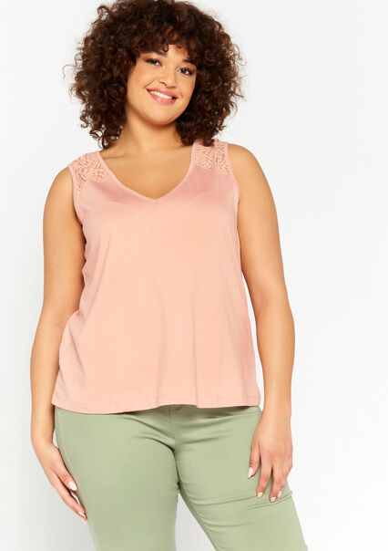 Top with lace - NUDE PINK - 02200341_1301