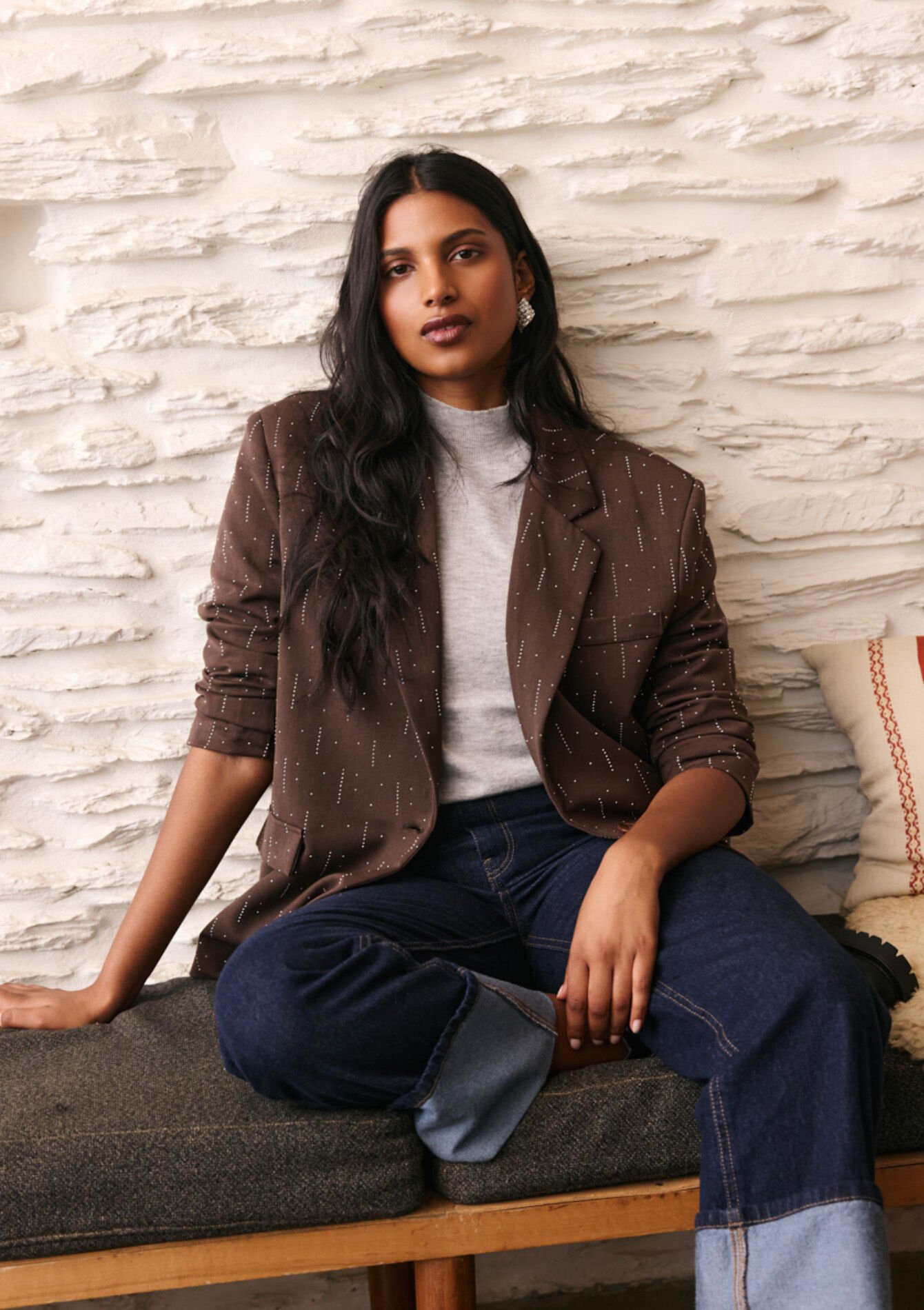 Blazer à strass, Blazer à strass, , detail_model