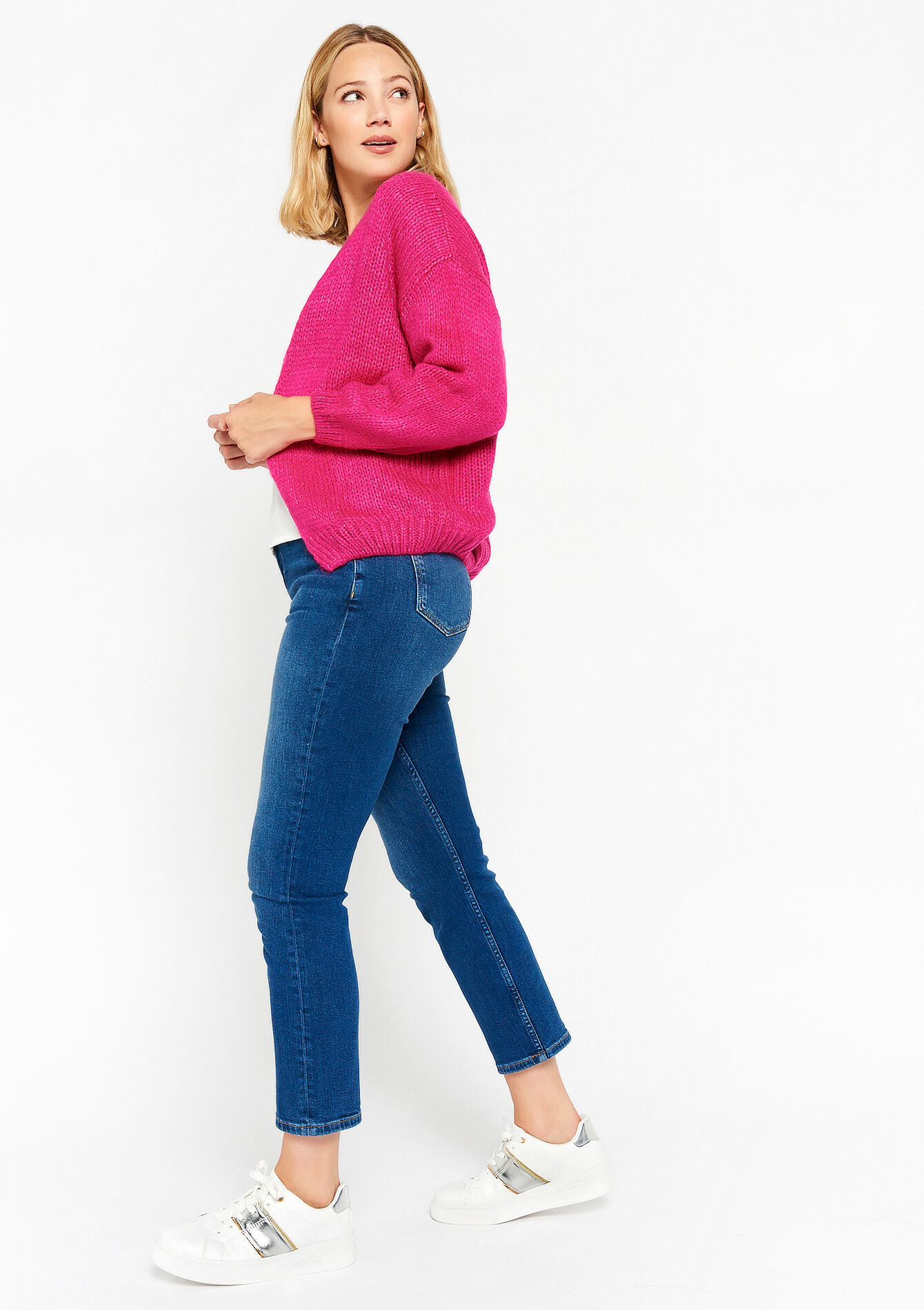 Cardigan ouvert - FUCHSIA - 04101077_5626