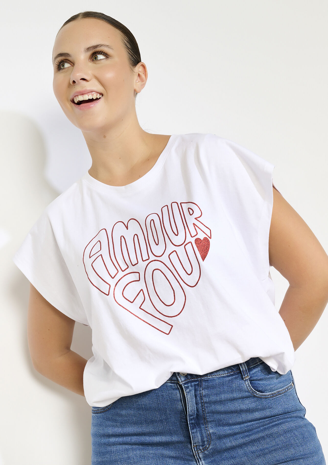 T-shirt Amour Fou, T-shirt Amour Fou - OPTICAL WHITE - 02301737