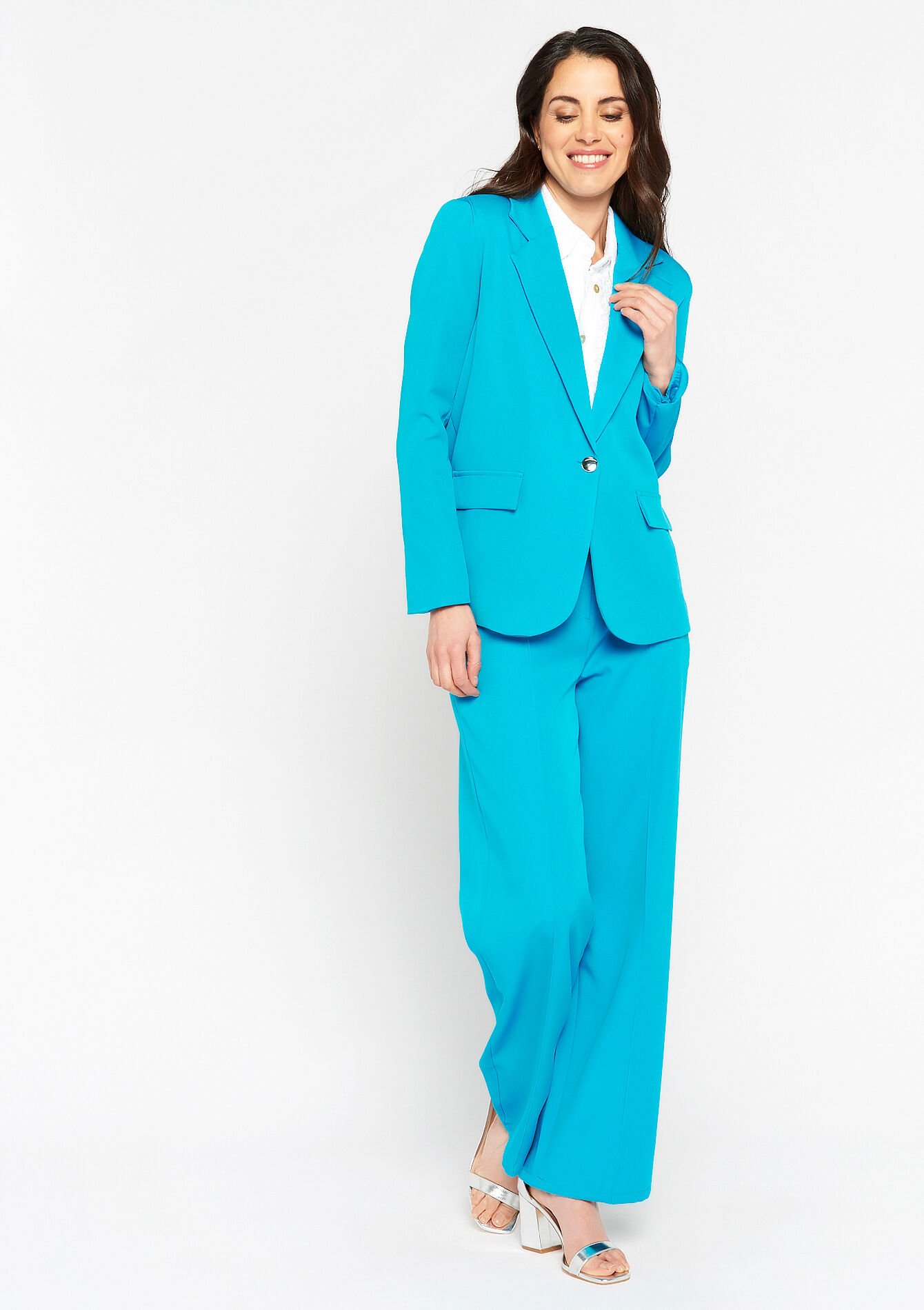 Suiting blazer, Suiting blazer - TURQUOISE - 09100768_1759