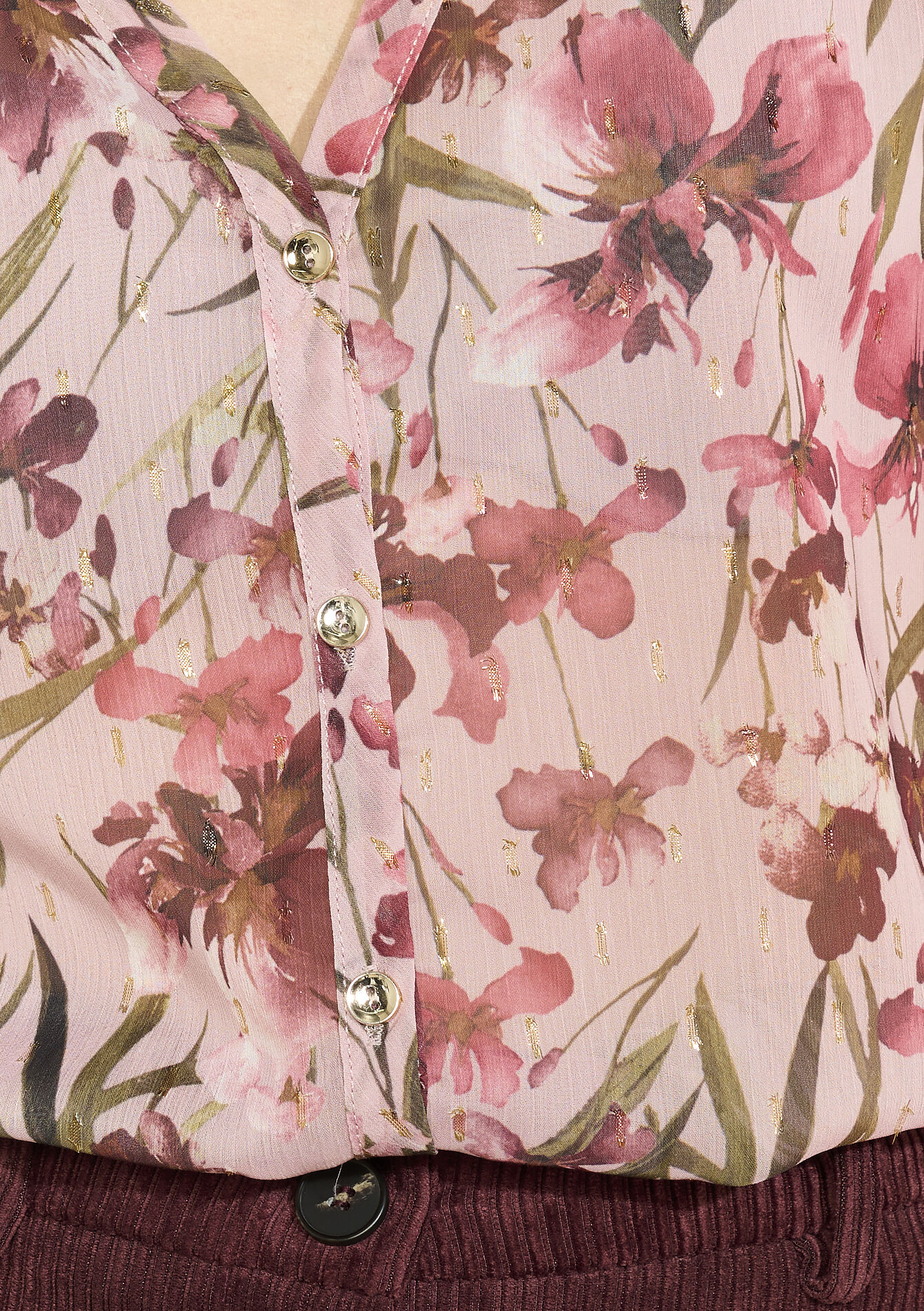 Losvallend bloemenhemd, Losvallend bloemenhemd - COSMETIC PINK - 05702936_5733