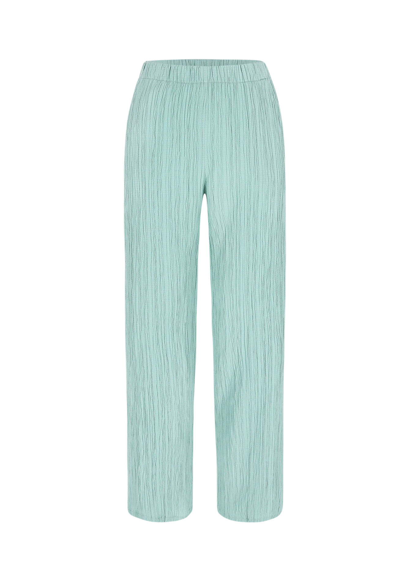 Broek met reliëf, Broek met reliëf - MINT GREEN - 06600965_1723