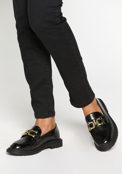 Moccasins with buckle - BLACK - 13200020_1119