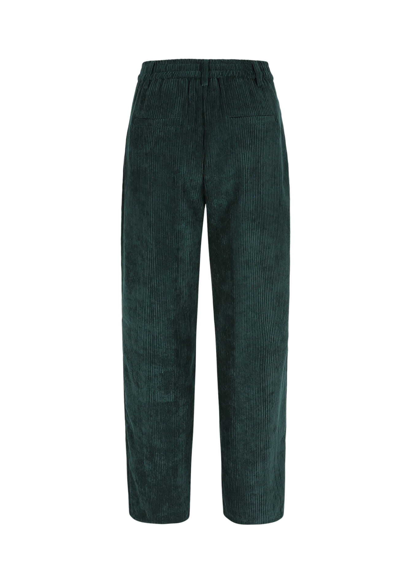Corduroy broek met elastiek - GREEN EMERALD - 06100746_4511