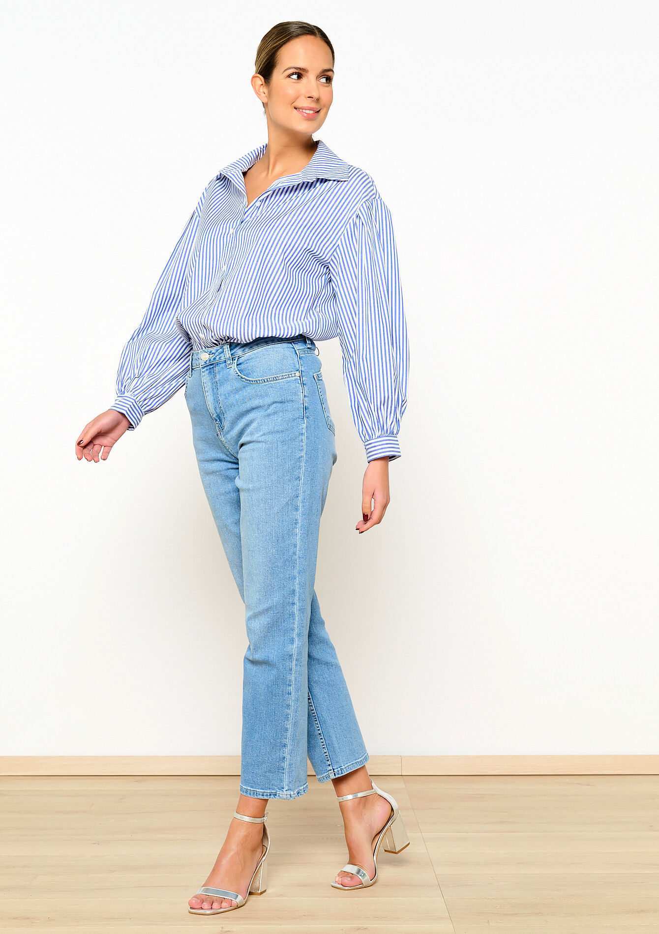 Rechte jeans, Rechte jeans - BLUE BLEACHED - 22000497_0502