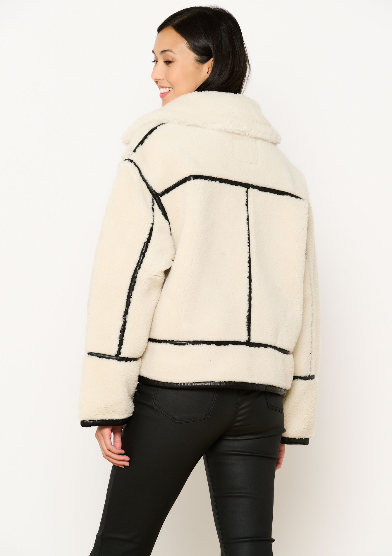 Veste en sherpa - OFFWHITE - 23000697_1001