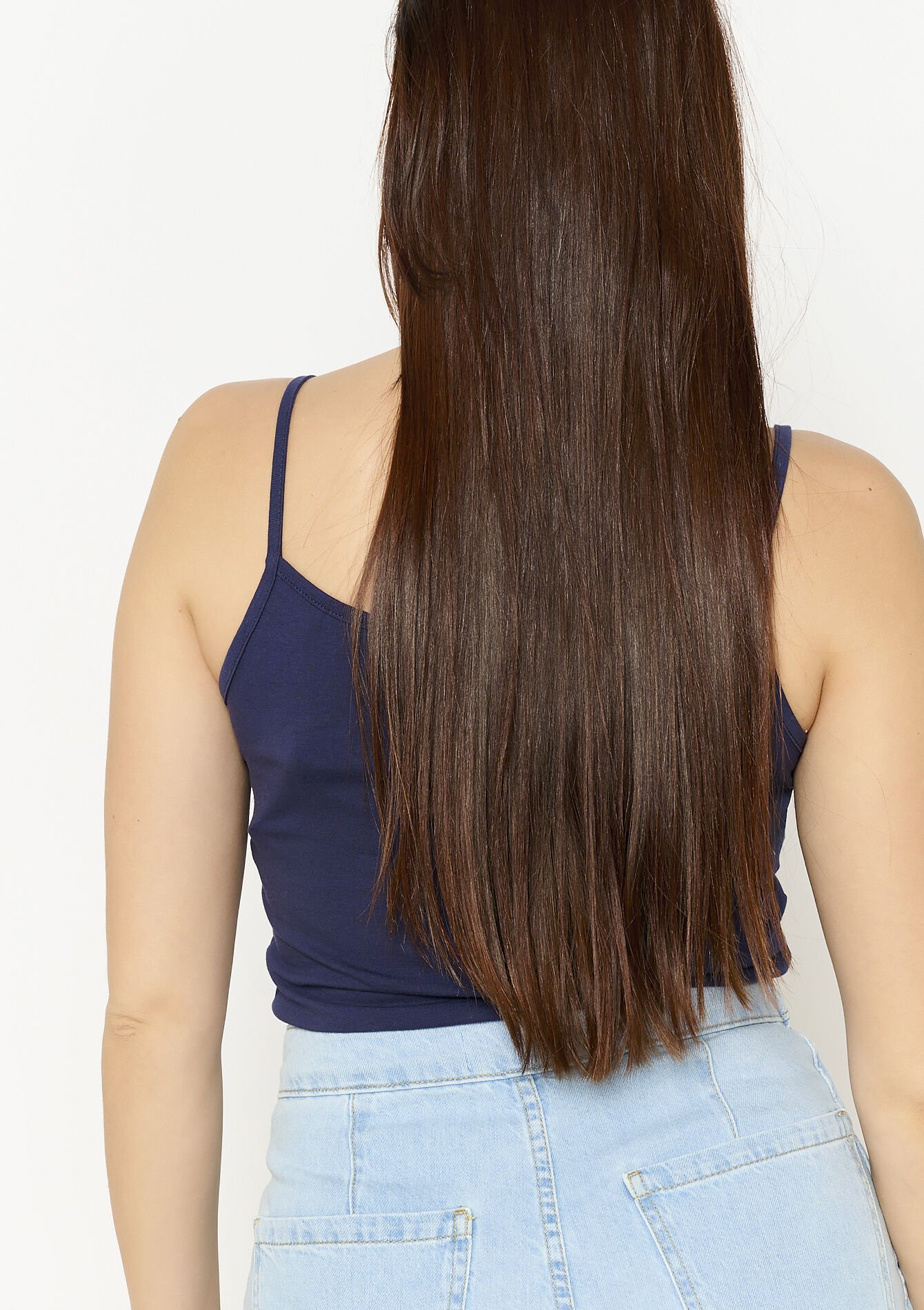 Lace-trimmed camisole, Lace-trimmed camisole - NAVY BASIC - 02200472_2723