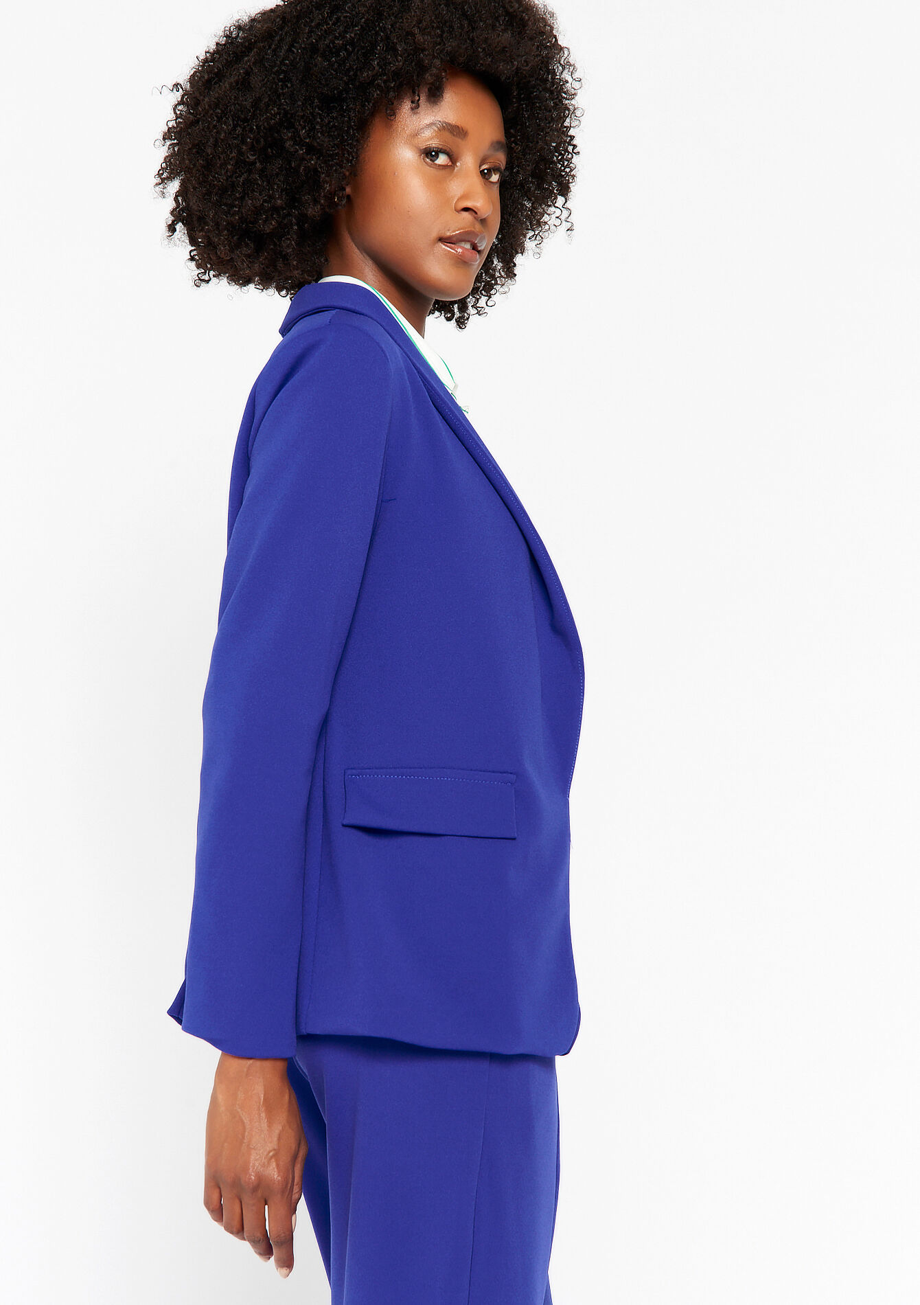 Blazer met smokingkraag, Blazer met smokingkraag - VIOLINE - 1084288