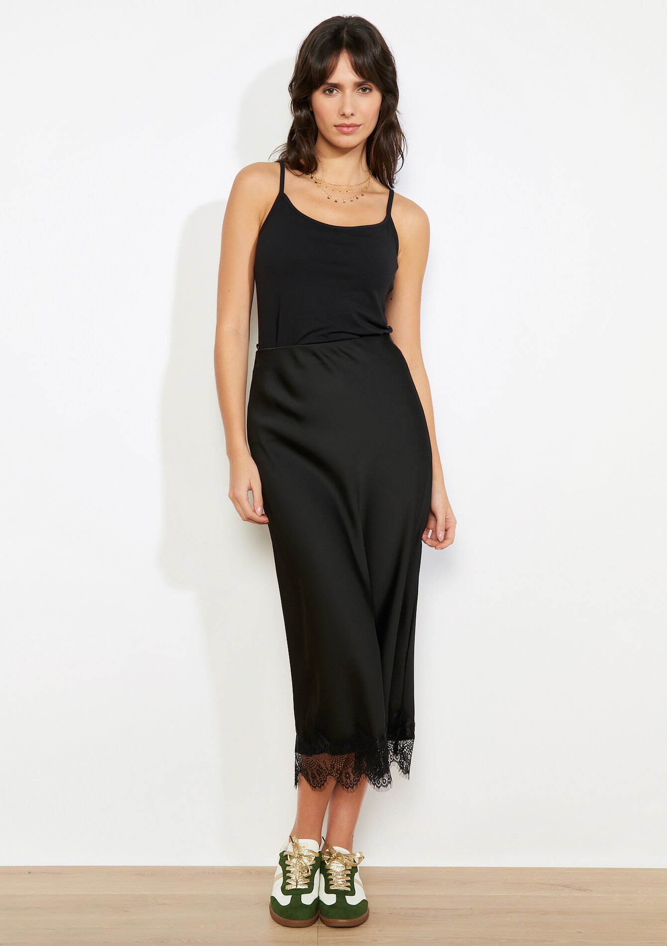 Top met fijne bandjes, , back