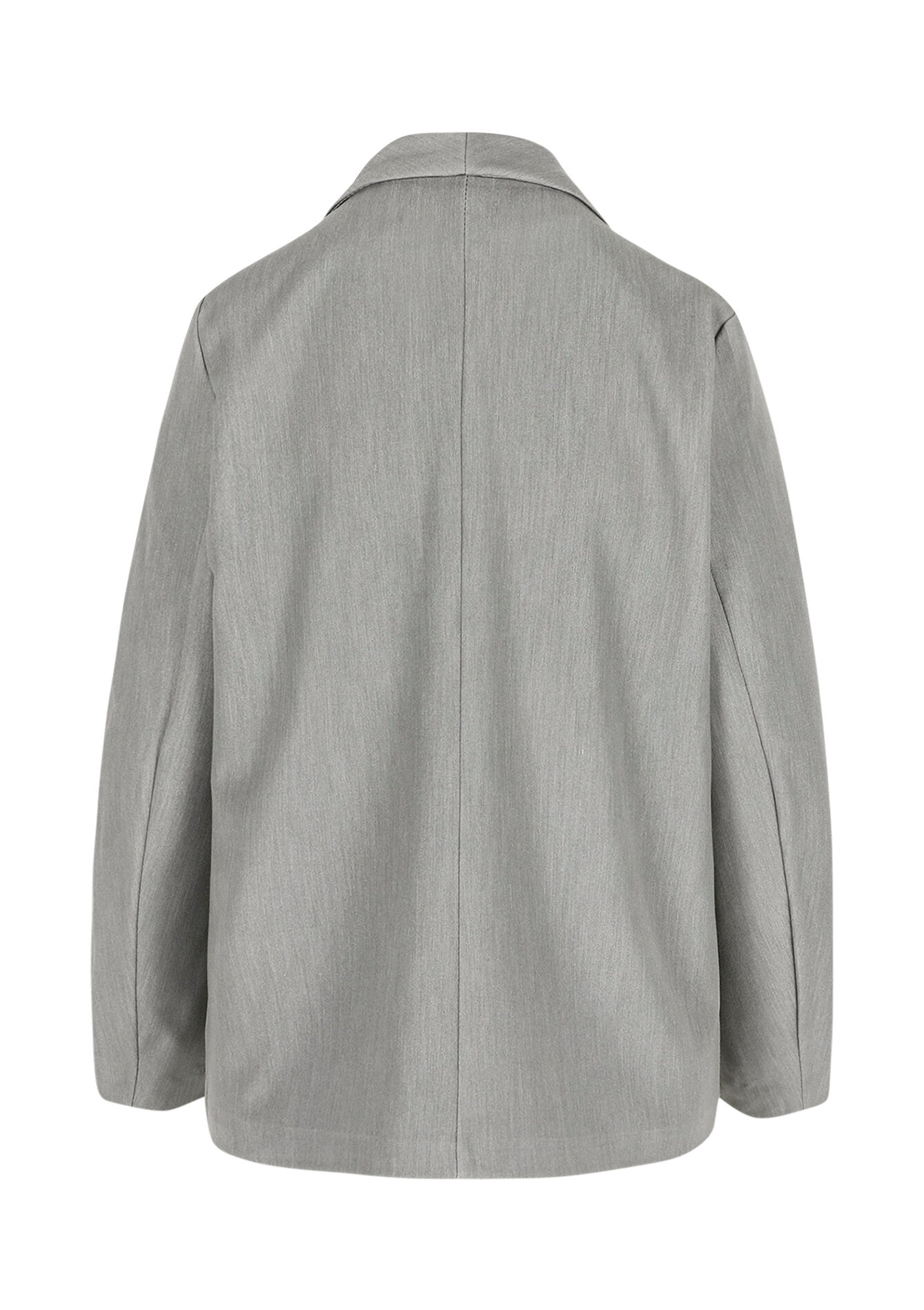 Losvallende open blazer - GREY MED MEL - 09101106_3507