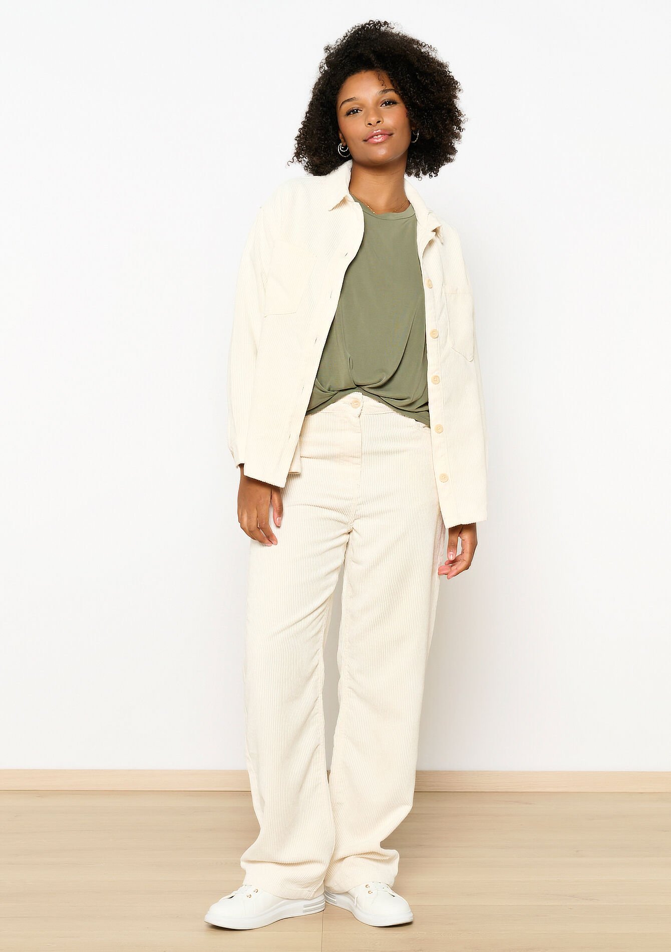 Corduroy broek, Corduroy broek - VANILLA WHITE - 06100627_1013