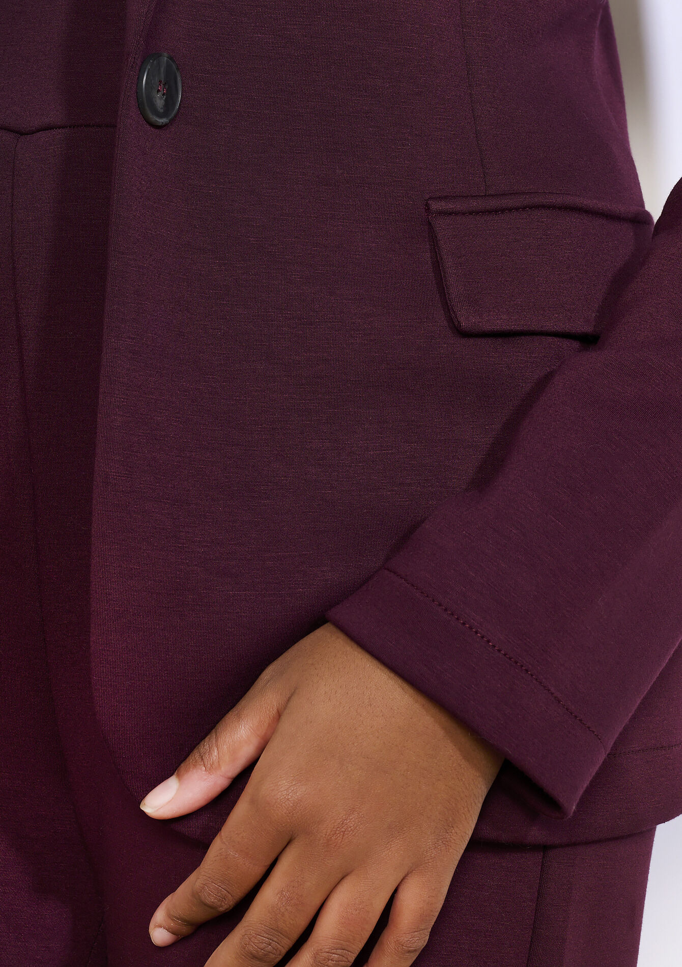 Rechte blazer met structuur, Rechte blazer met structuur - BORDEAUX WINE - 09101147_5514