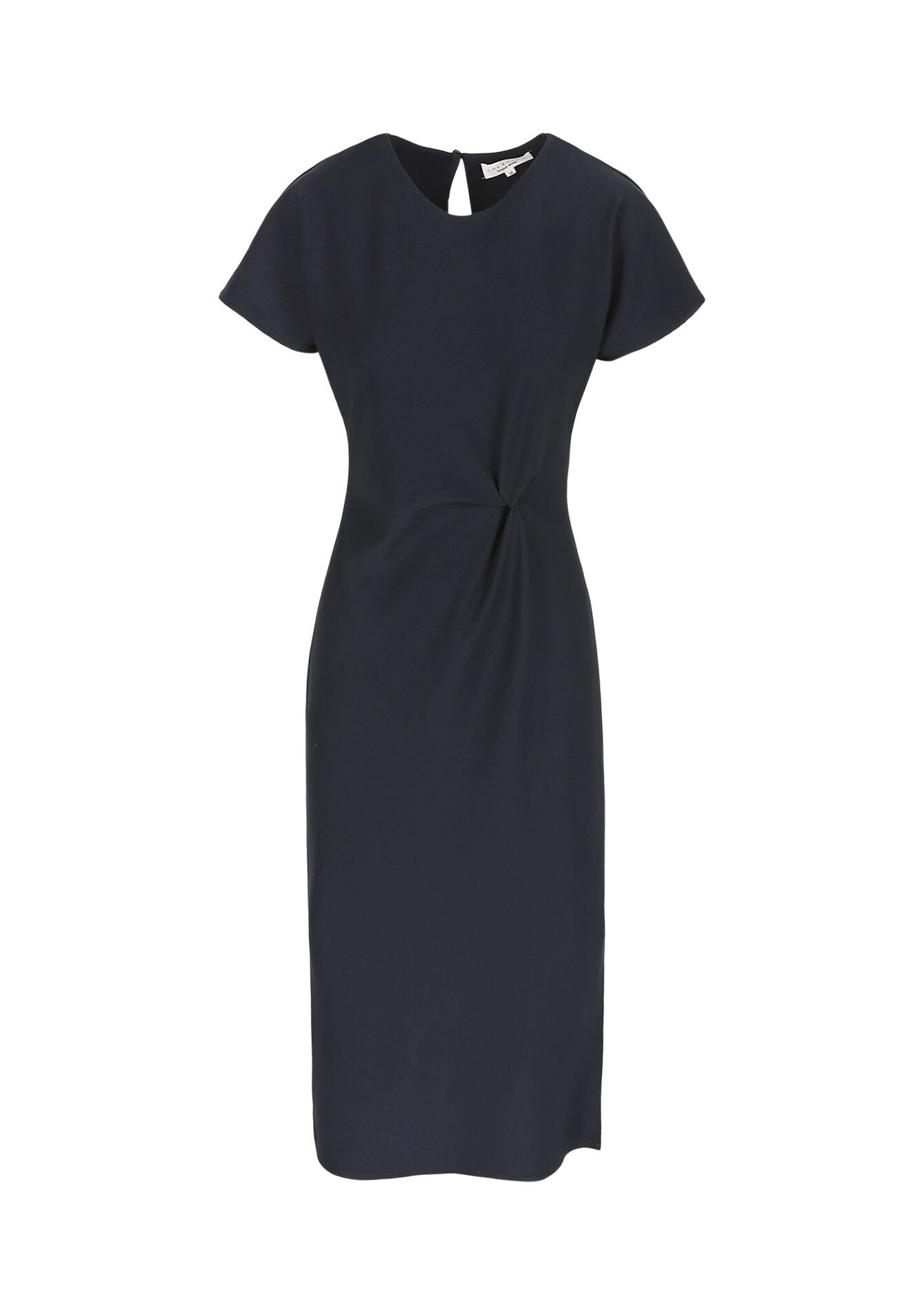 Gedrapeerde midi-jurk - NAVY BASIC - 08104447_2723