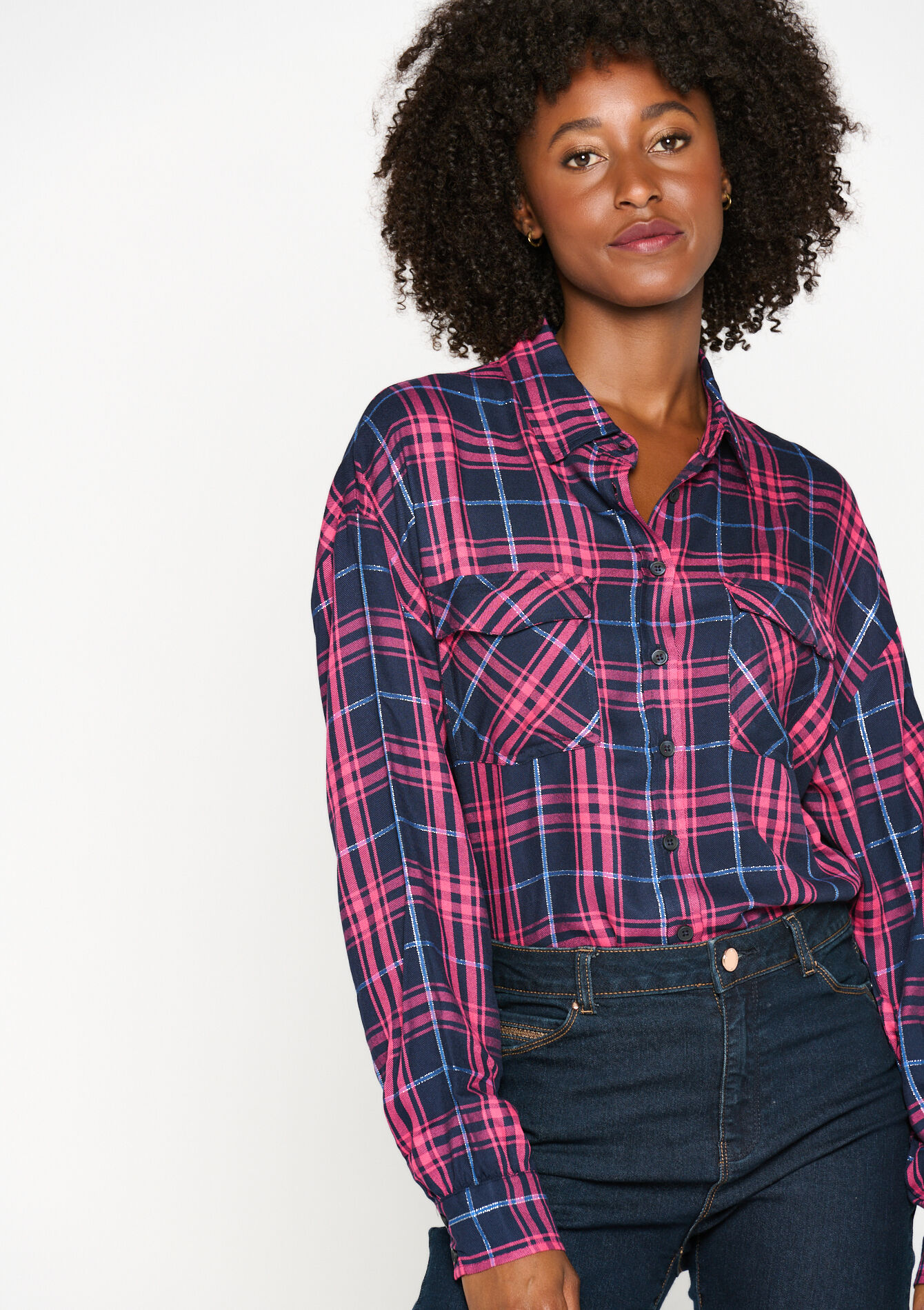 Geruit hemd, Geruit hemd - DARK BLUE - 05702258_0501