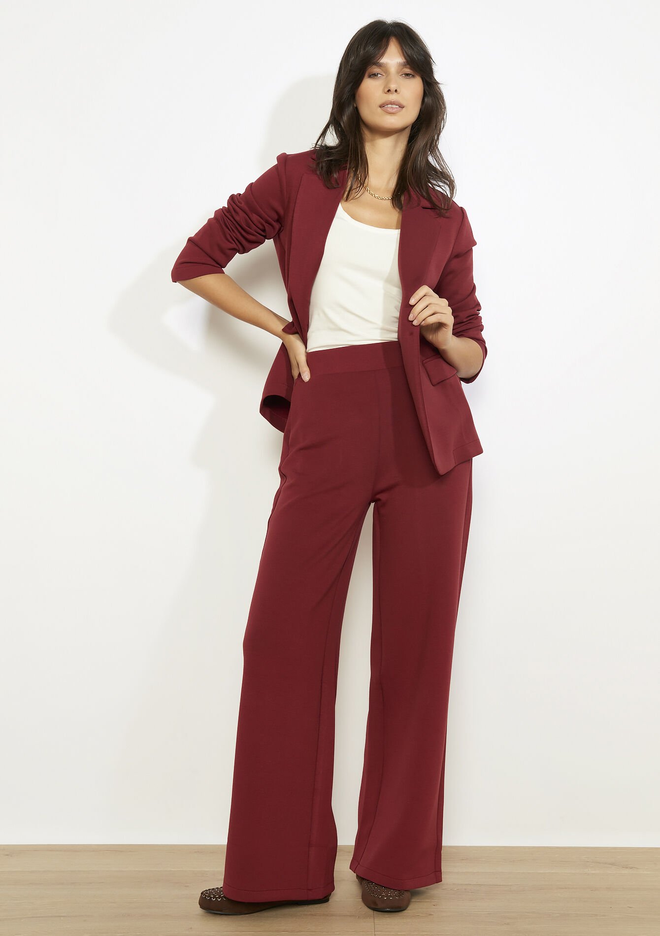 Pantalon droit fluide, Pantalon droit fluide, , hi-res
