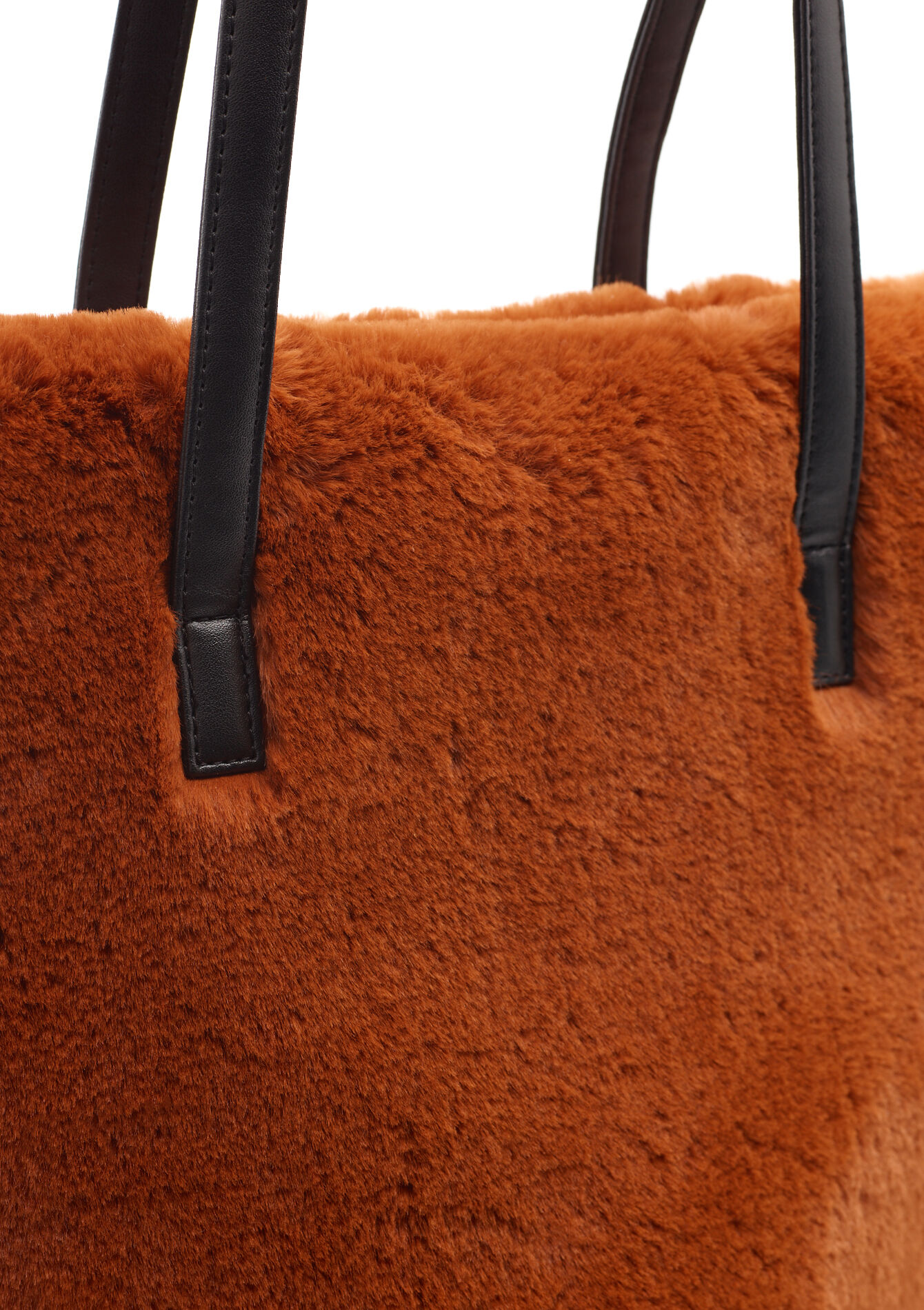 faux fur shopper bag