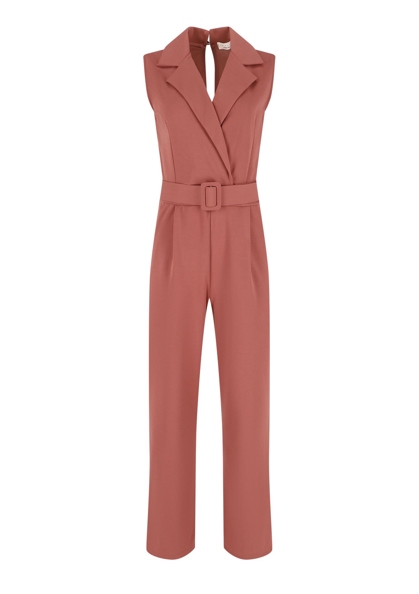 Jumpsuit with large collar, Jumpsuit with large collar - COSMETIC PINK - 06004443_5733