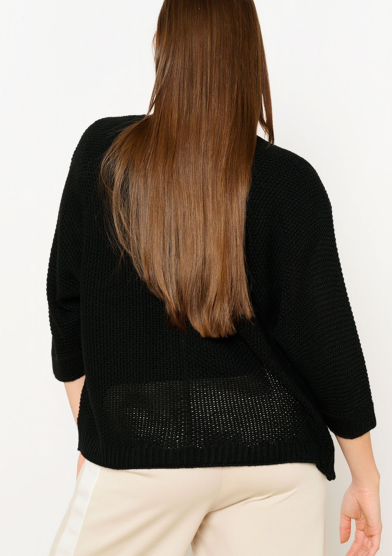 Cardigan with batwing sleeves, Cardigan with batwing sleeves - BLACK - 04101272_1119