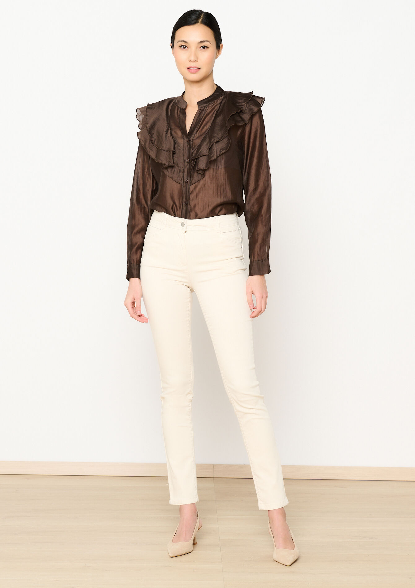 Slimfit pants, Slimfit pants - LT BEIGE - 06004562_2527