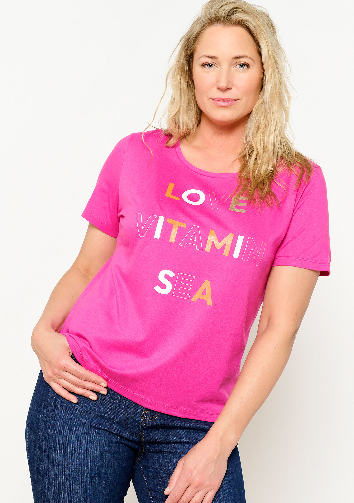 T-shirt with artwork, T-shirt with artwork - FUCHSIA - 02301522_5626