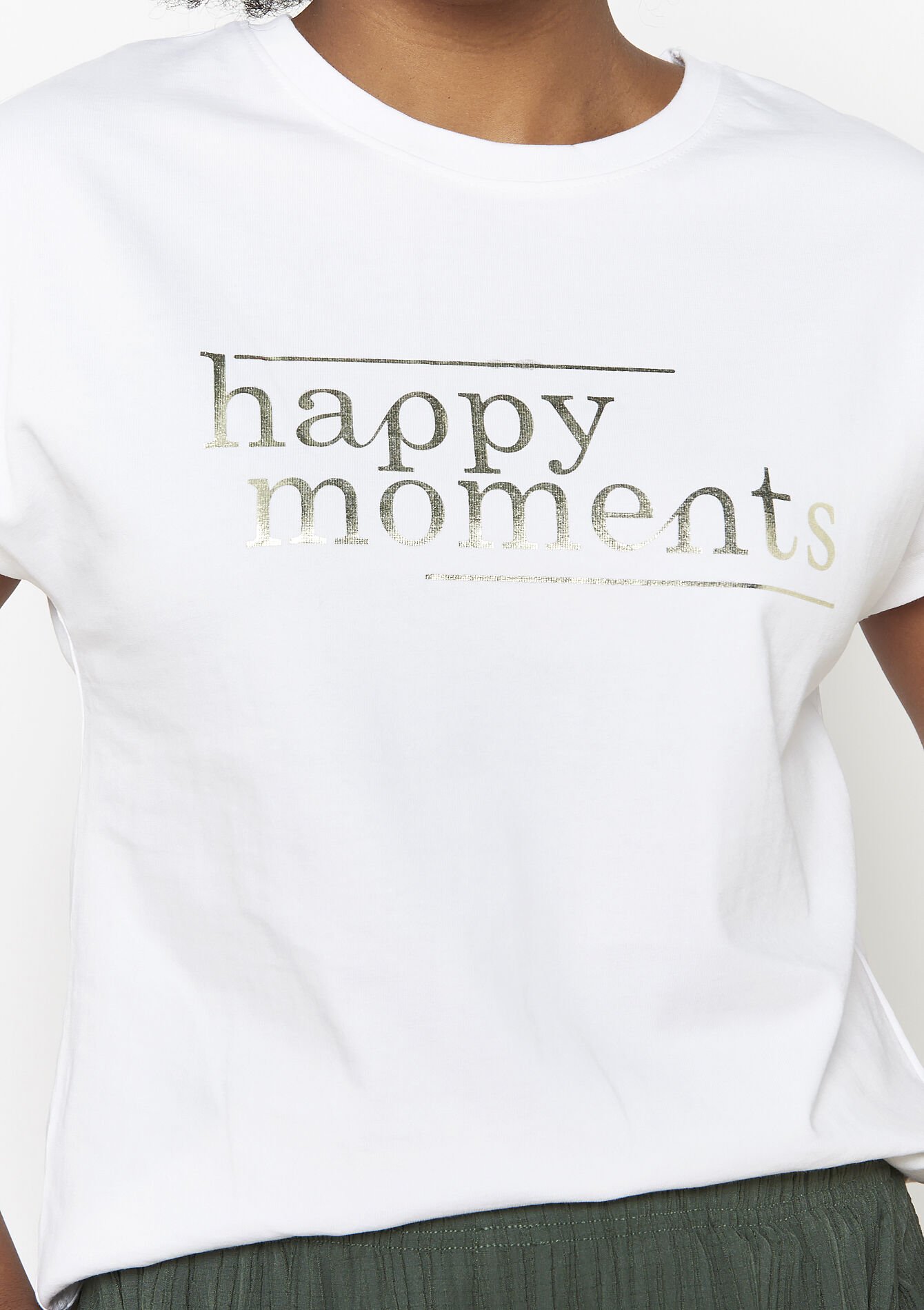 T-shirt met korte mouwen, T-shirt met korte mouwen - REAL WHITE - 02301695_2509