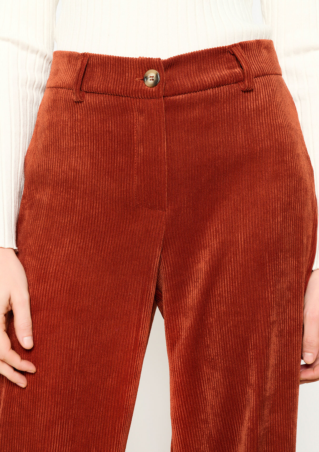 Corduroy broek, Corduroy broek - RUST BROWN - 06100589_1283