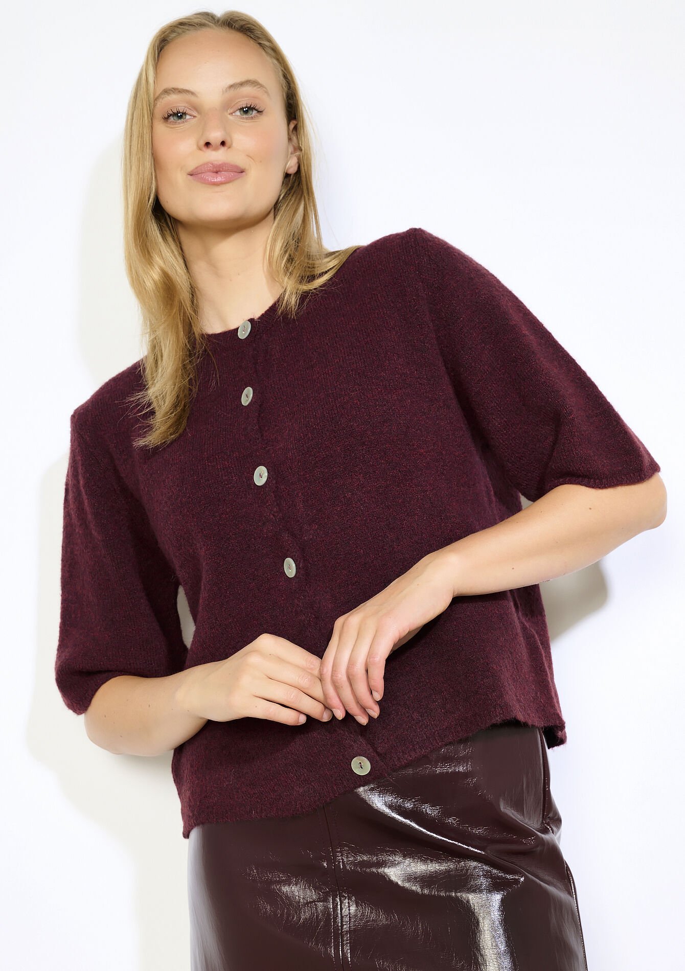 Gilet doux à manches courtes, Gilet doux à manches courtes, , front