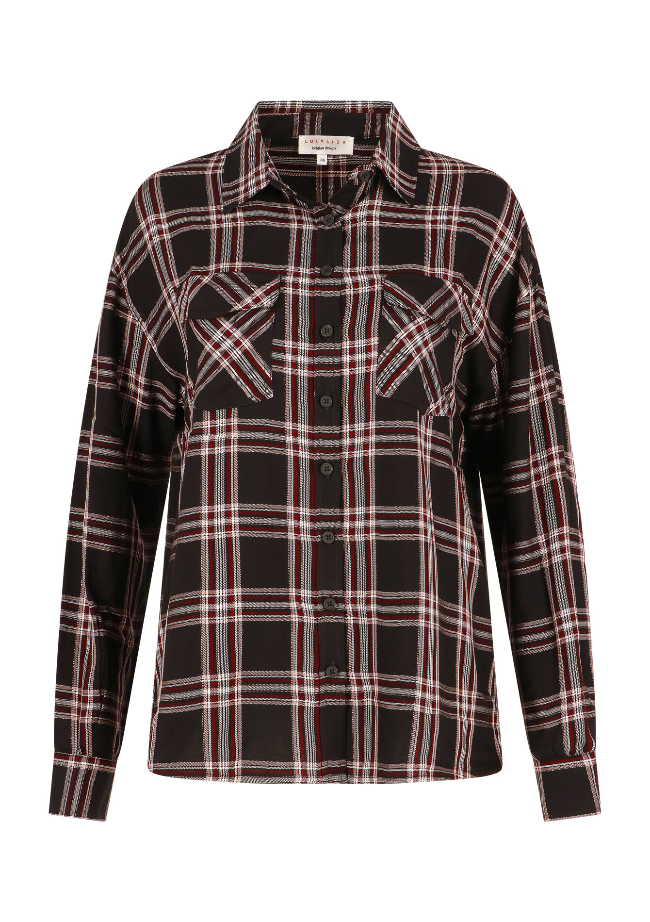 Checkered shirt, Checkered shirt - BLACK - 05702258_1119