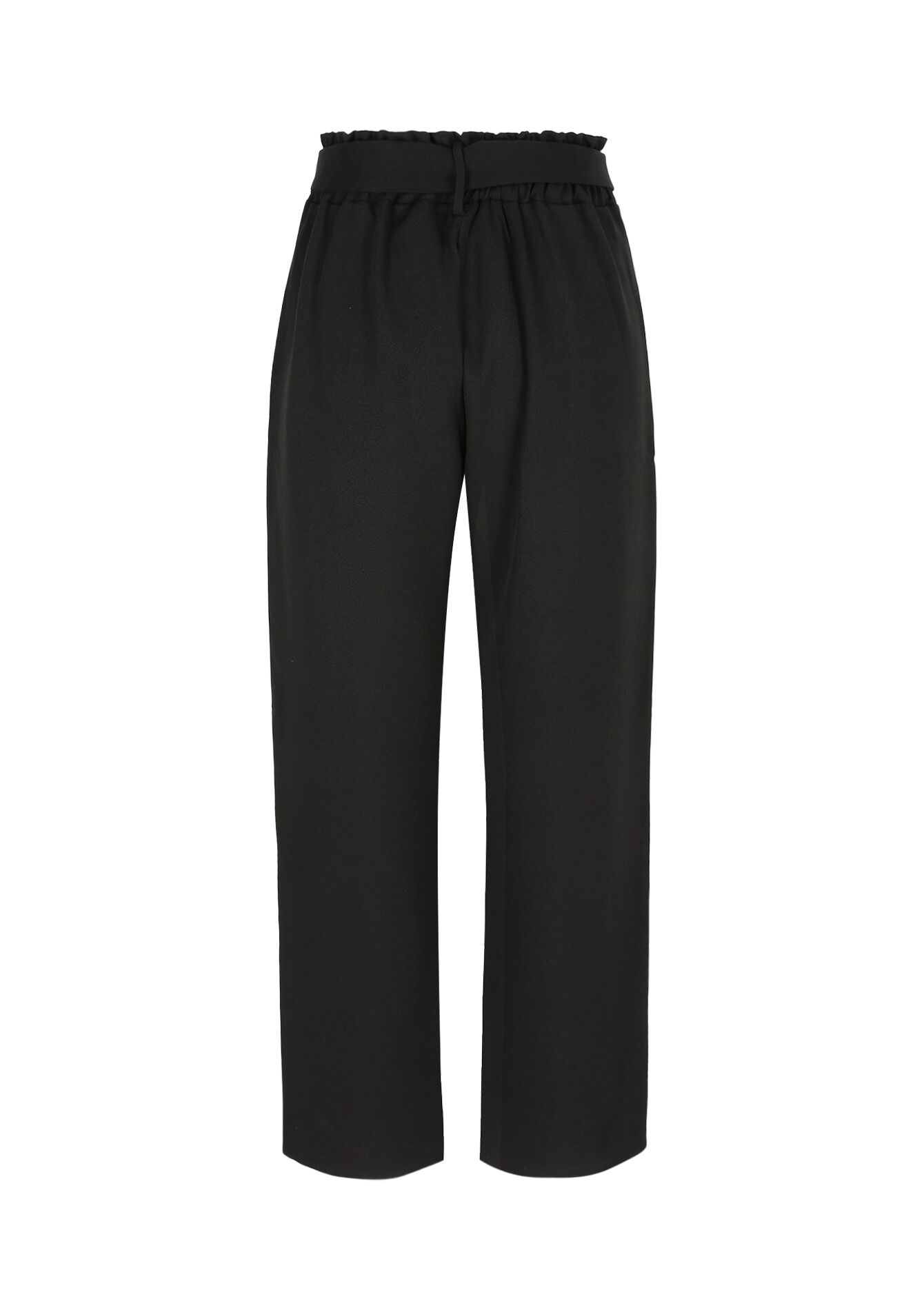 Pantalon fluide ceinturé, Pantalon fluide ceinturé - BLACK - 06601044_1119