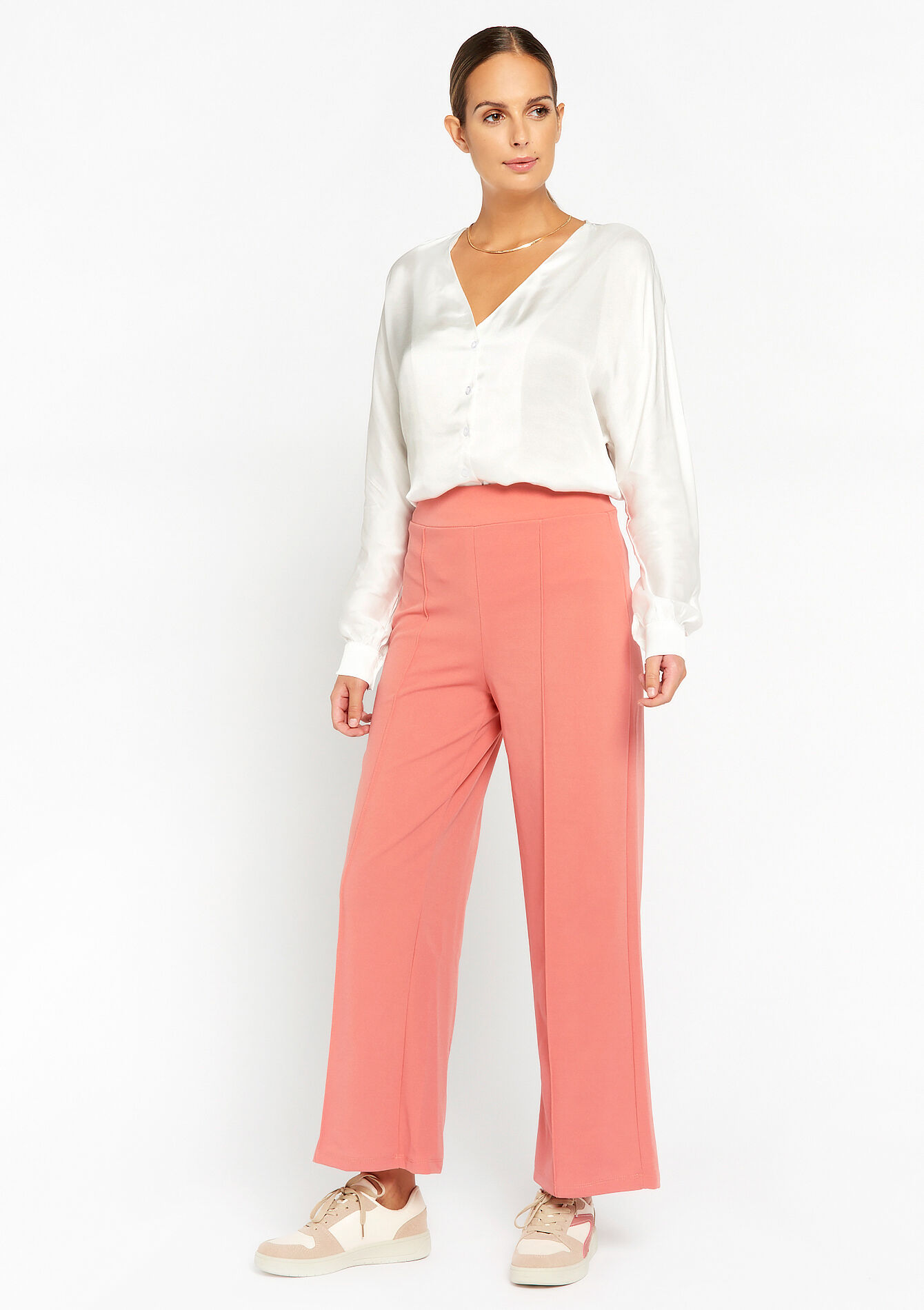 Wijde broek, Wijde broek - COSMETIC PINK - 06600775_5733