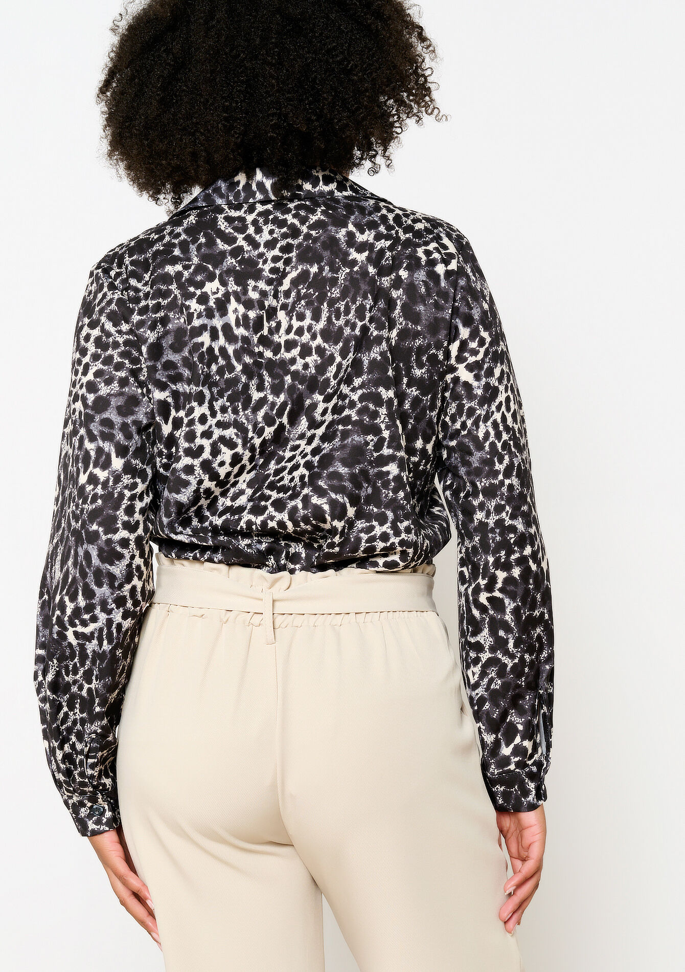 Hemd met luipaardprint, Hemd met luipaardprint - MED GREY - 05702754_2573