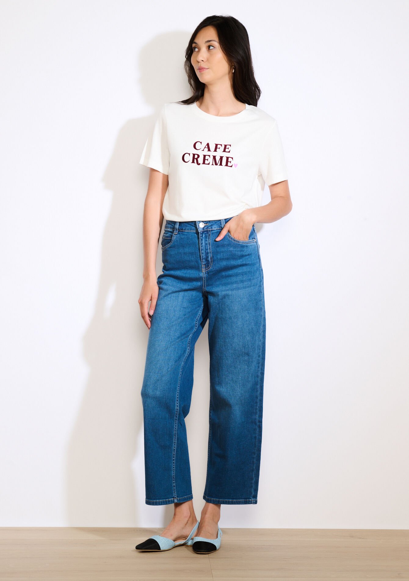 T-shirt à message , T-shirt à message - OFFWHITE - 02301734