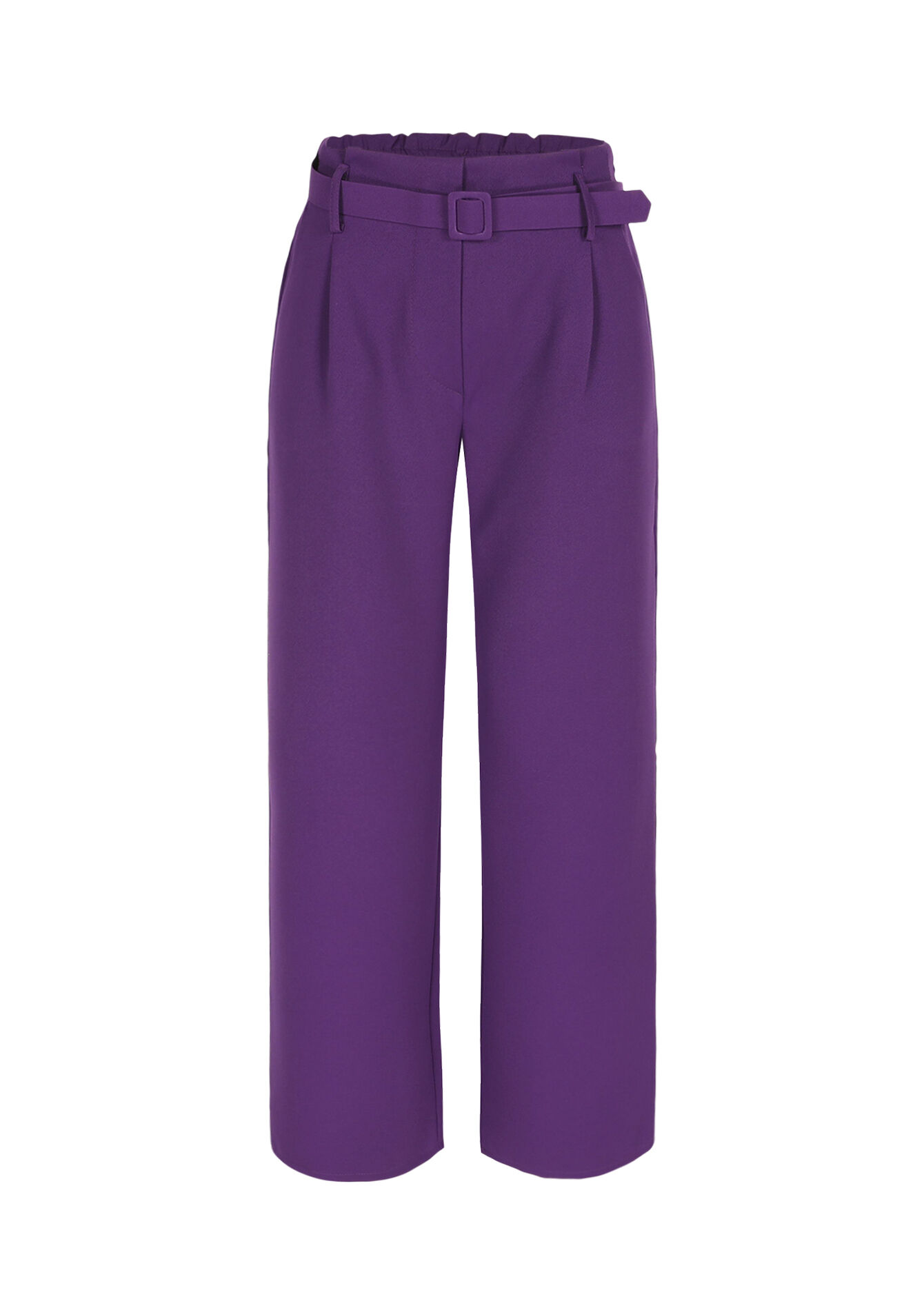 Taillebroek met ceintuur - PURPLE - 06601110_5902