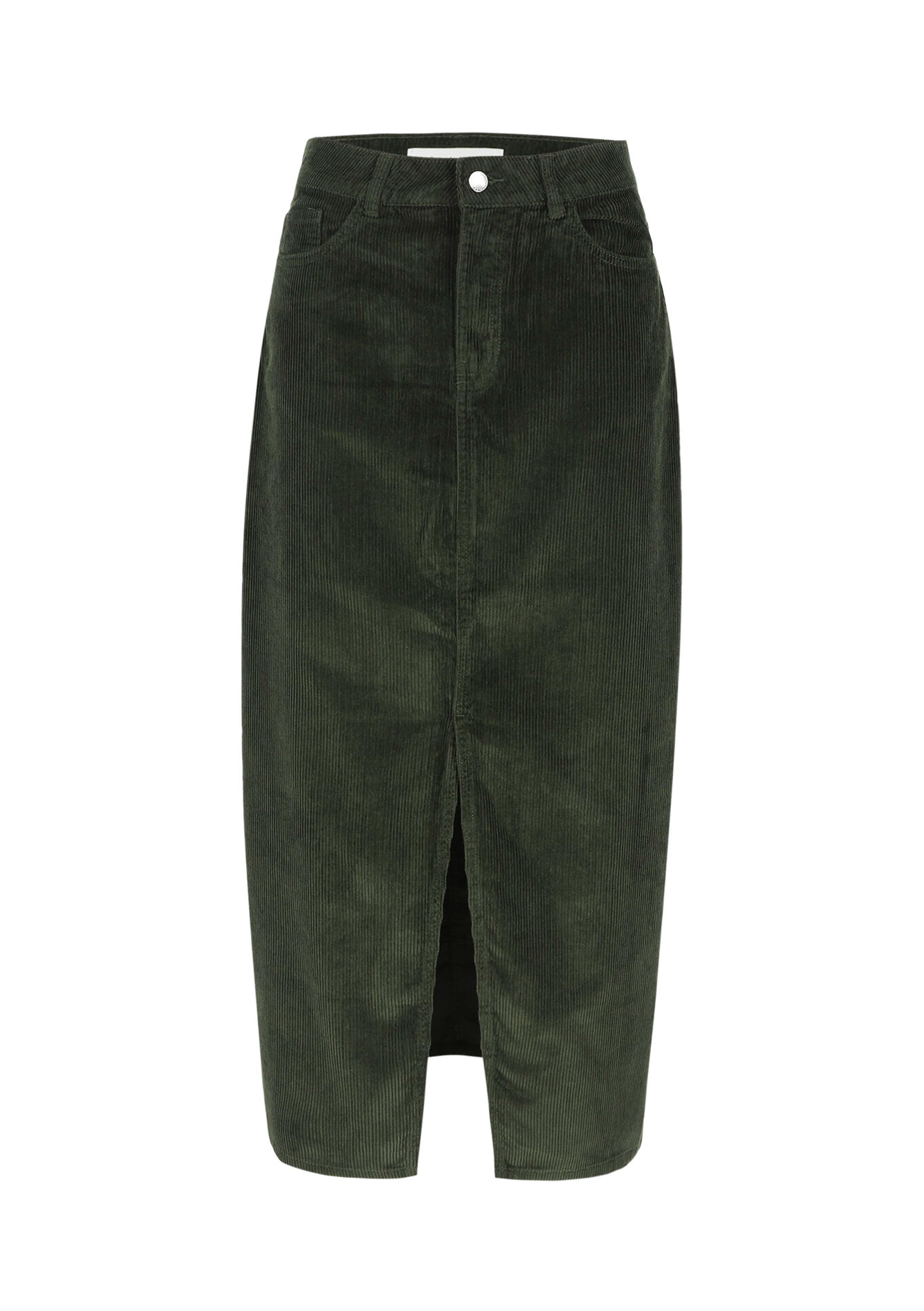 Jupe longue en velours côtelé, Jupe longue en velours côtelé - KHAKI DARKY - 07101252_4208