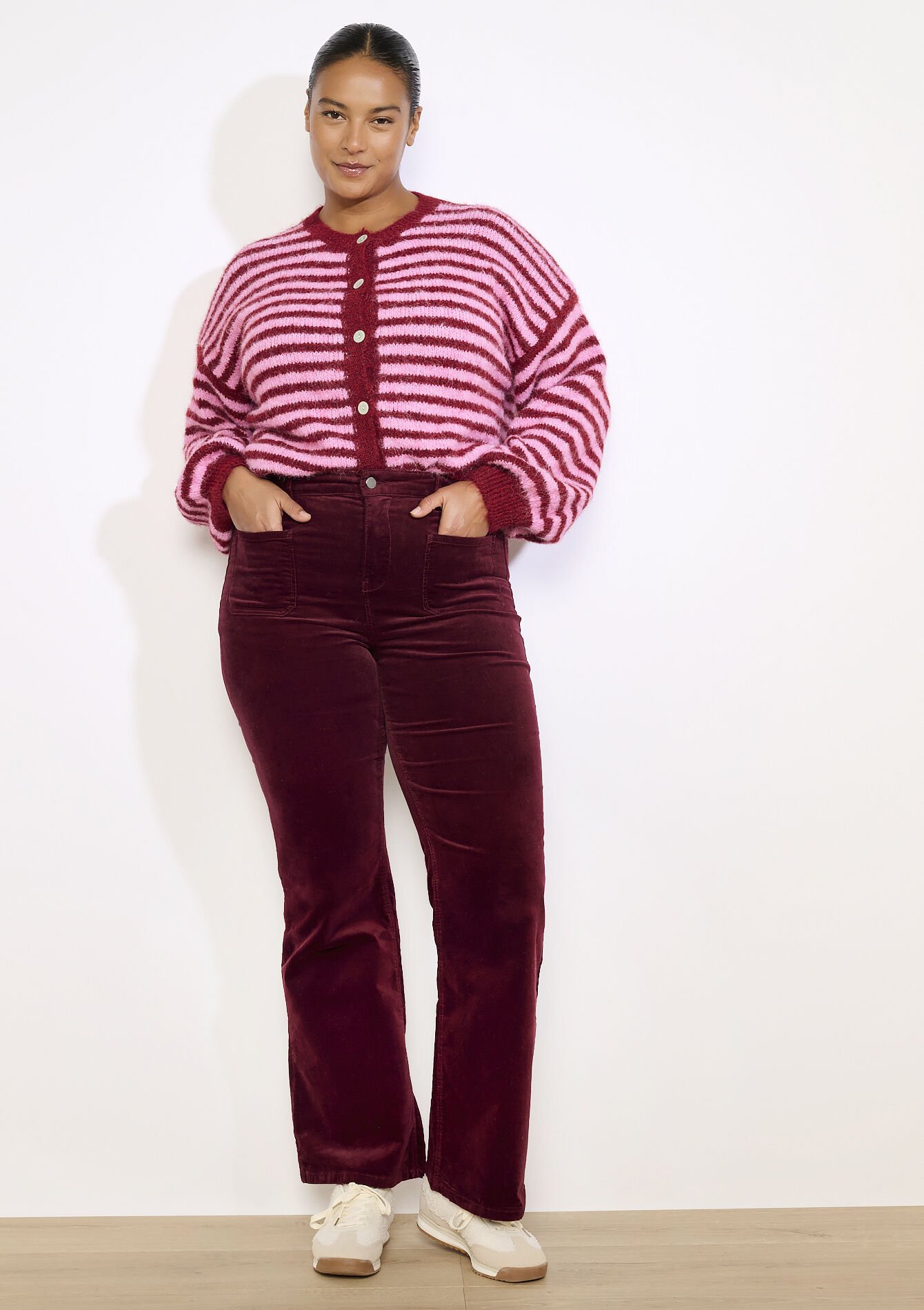 Pantalon bootcut à poches, Pantalon bootcut à poches - BORDEAUX WINE - 06004608_5514