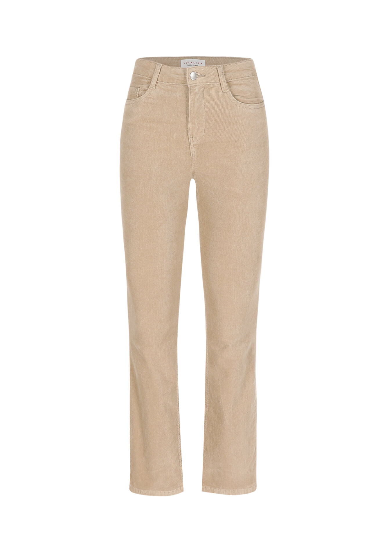 Pantalon bootcut en velours côtelé, Pantalon bootcut en velours côtelé - LT BEIGE - 06004609_2527