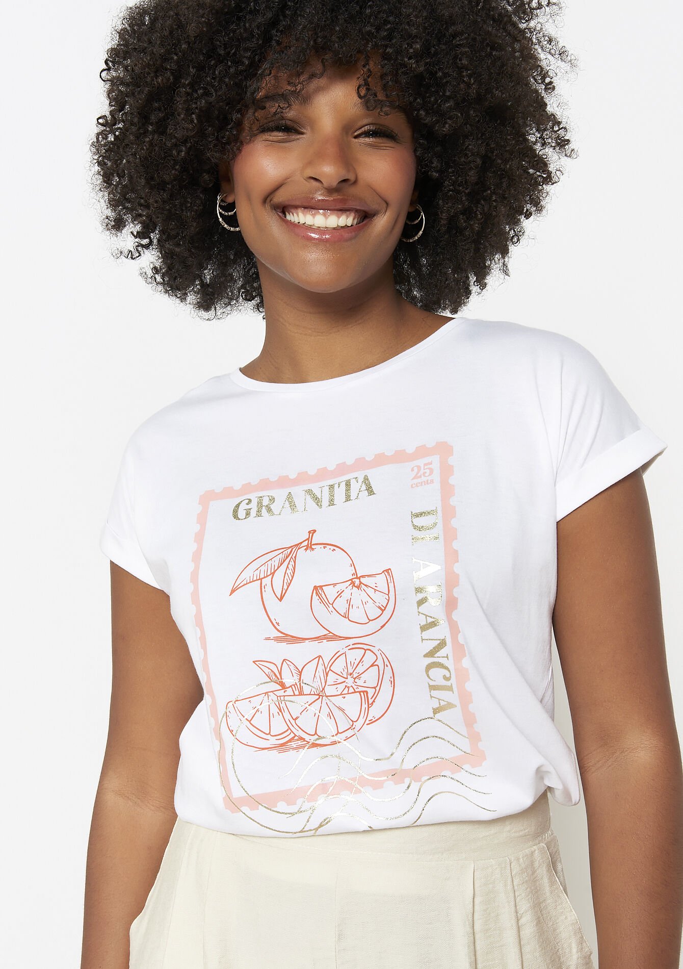 T-shirt met artwork, T-shirt met artwork - REAL WHITE - 02301643_2509