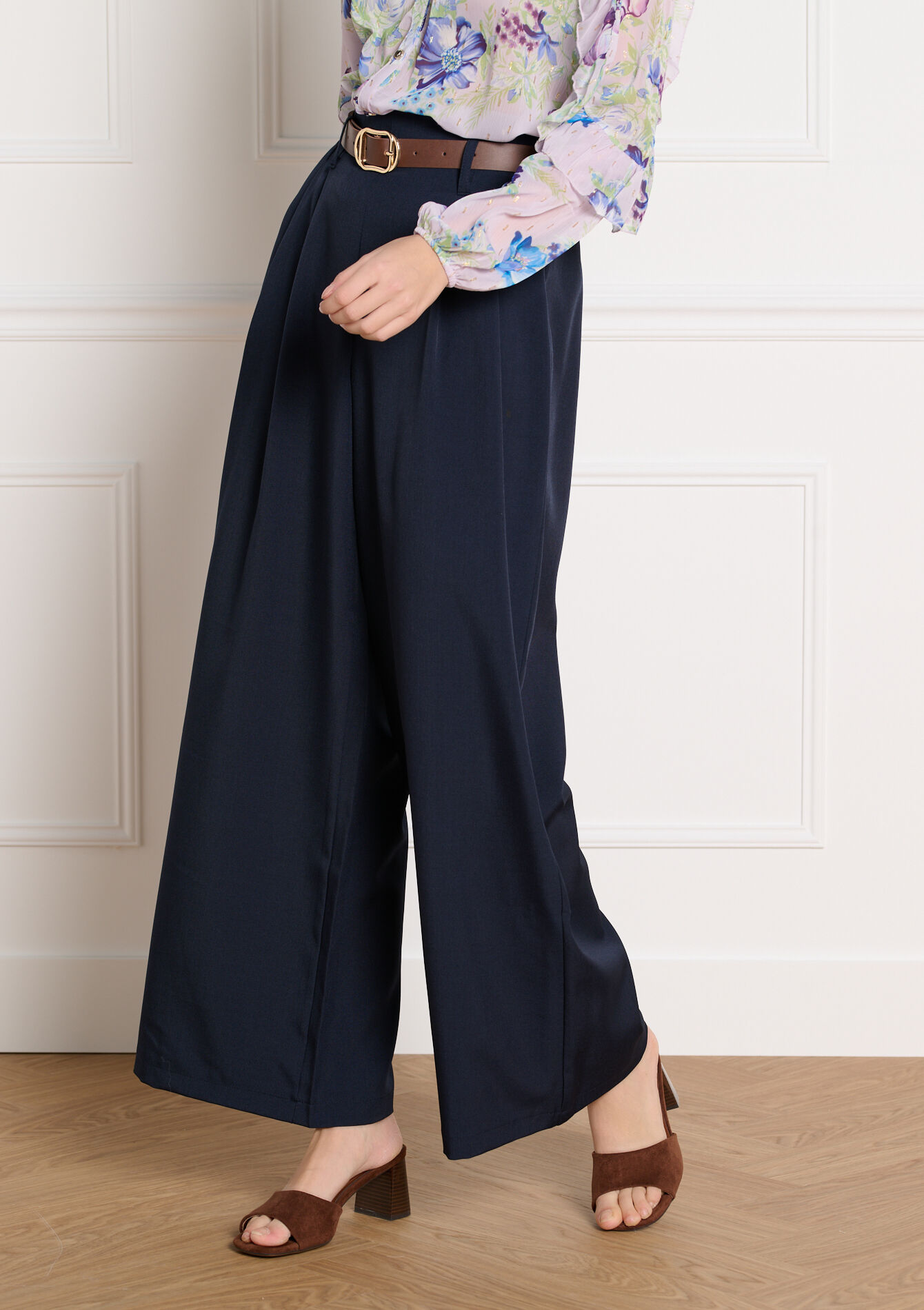 Pantalon fluide habillé - NAVY BASIC - 06601117_2723