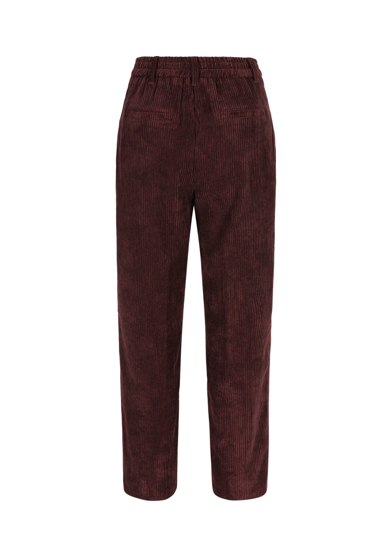 Corduroy broek met elastiek, Corduroy broek met elastiek - AUBERGINE - 06100746_1537