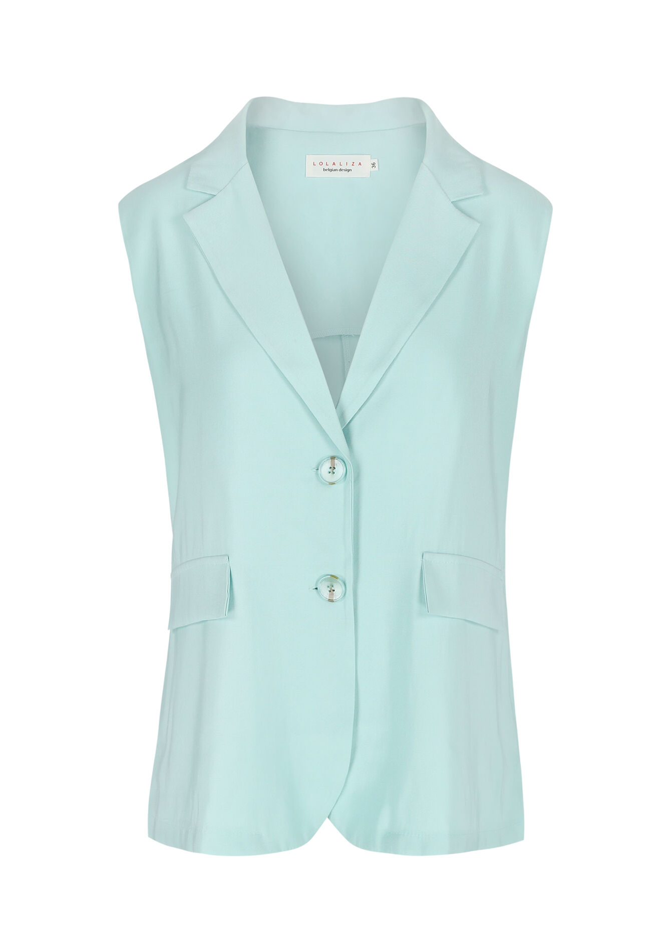 Veste de tailleur sans manches, Veste de tailleur sans manches - TURQUOISE - 09100923_1759