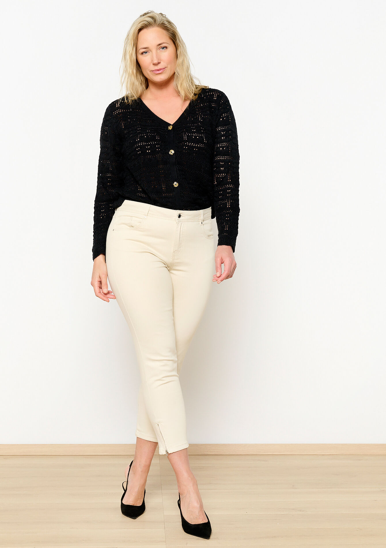 Slimfit broek - LT BEIGE - 06004457_2527