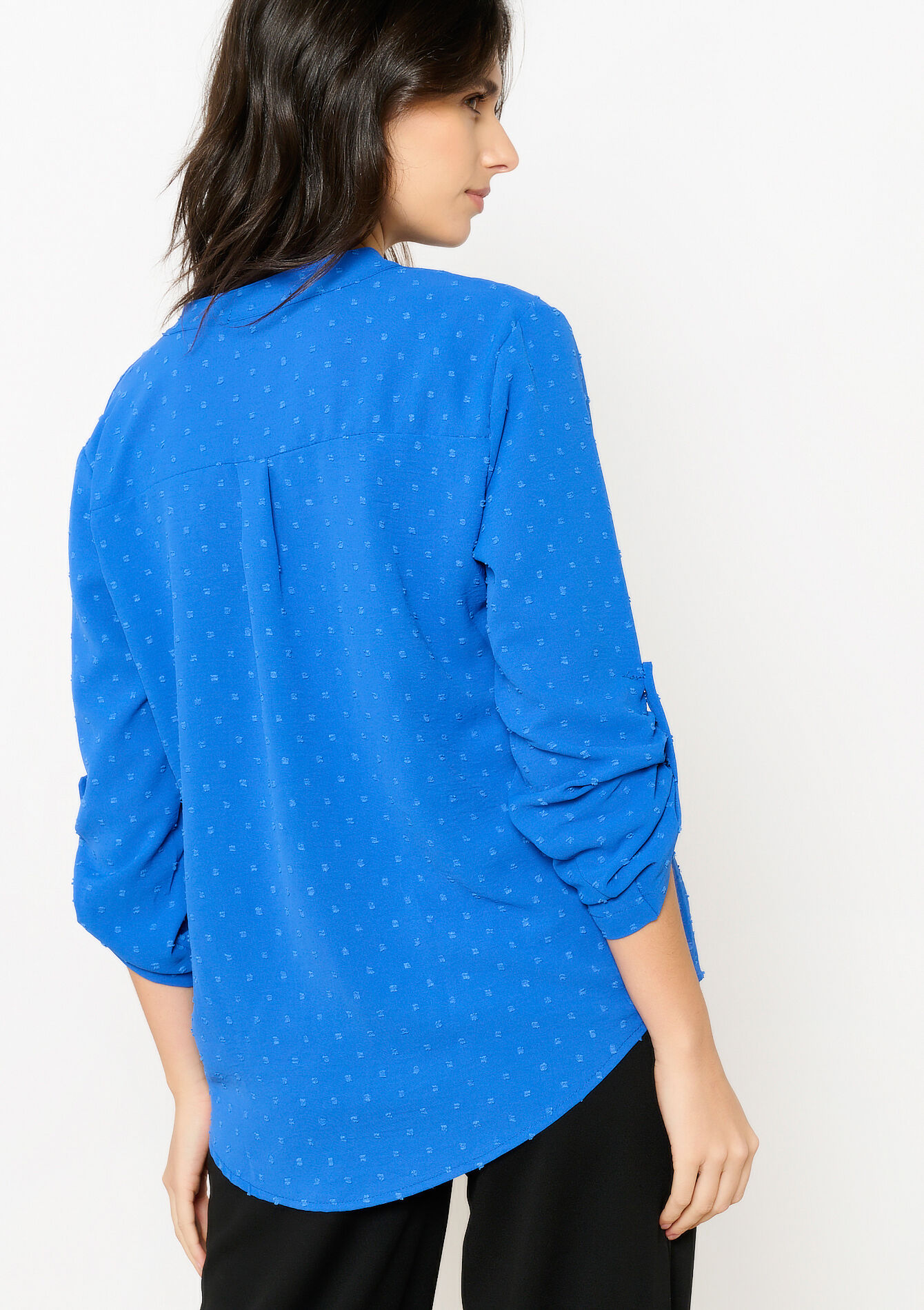 Shirt with plumetis - BLUE FAIENCE - 05702736_1584