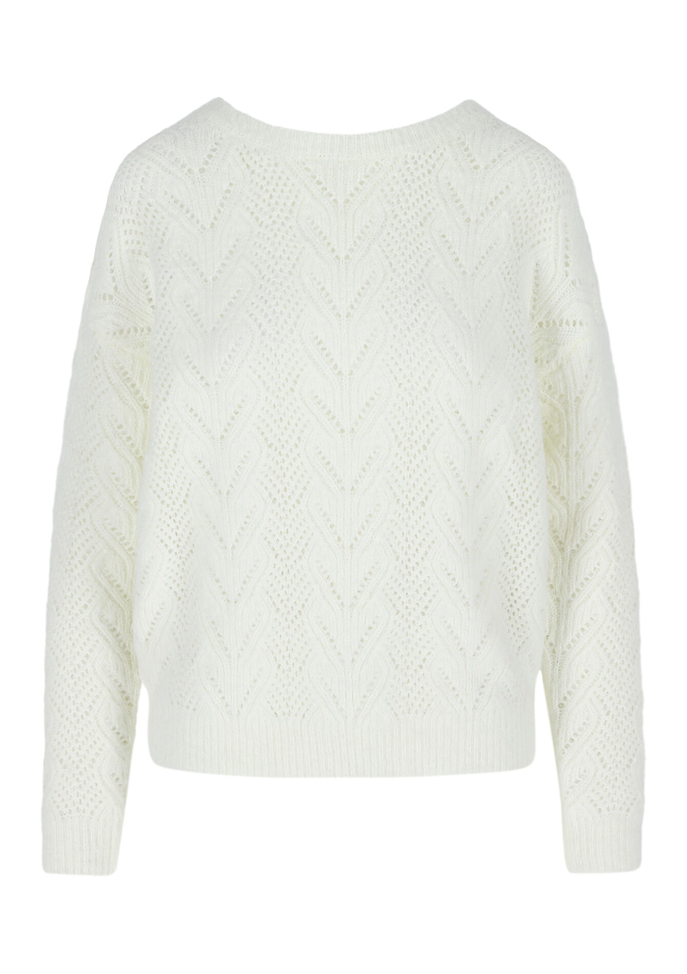 Opengewerkte trui, Opengewerkte trui - OFFWHITE - 04006612_1001