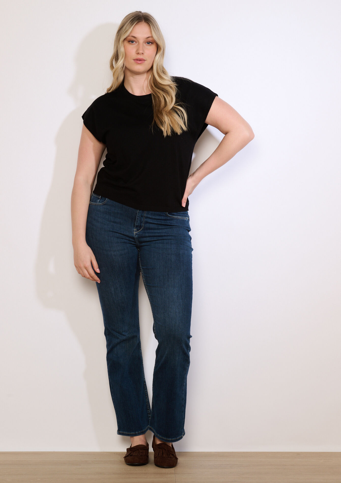 Lichte gebreide tanktop - BLACK - 04007028_1119