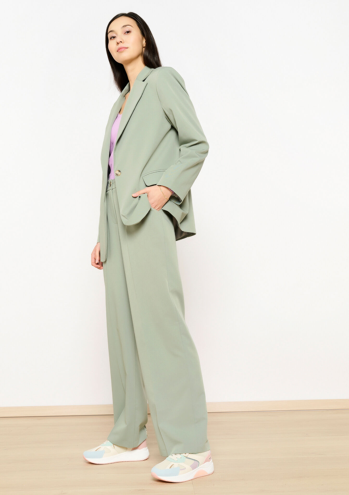 Veste de tailleur, Veste de tailleur - MINT GREEN - 09100895