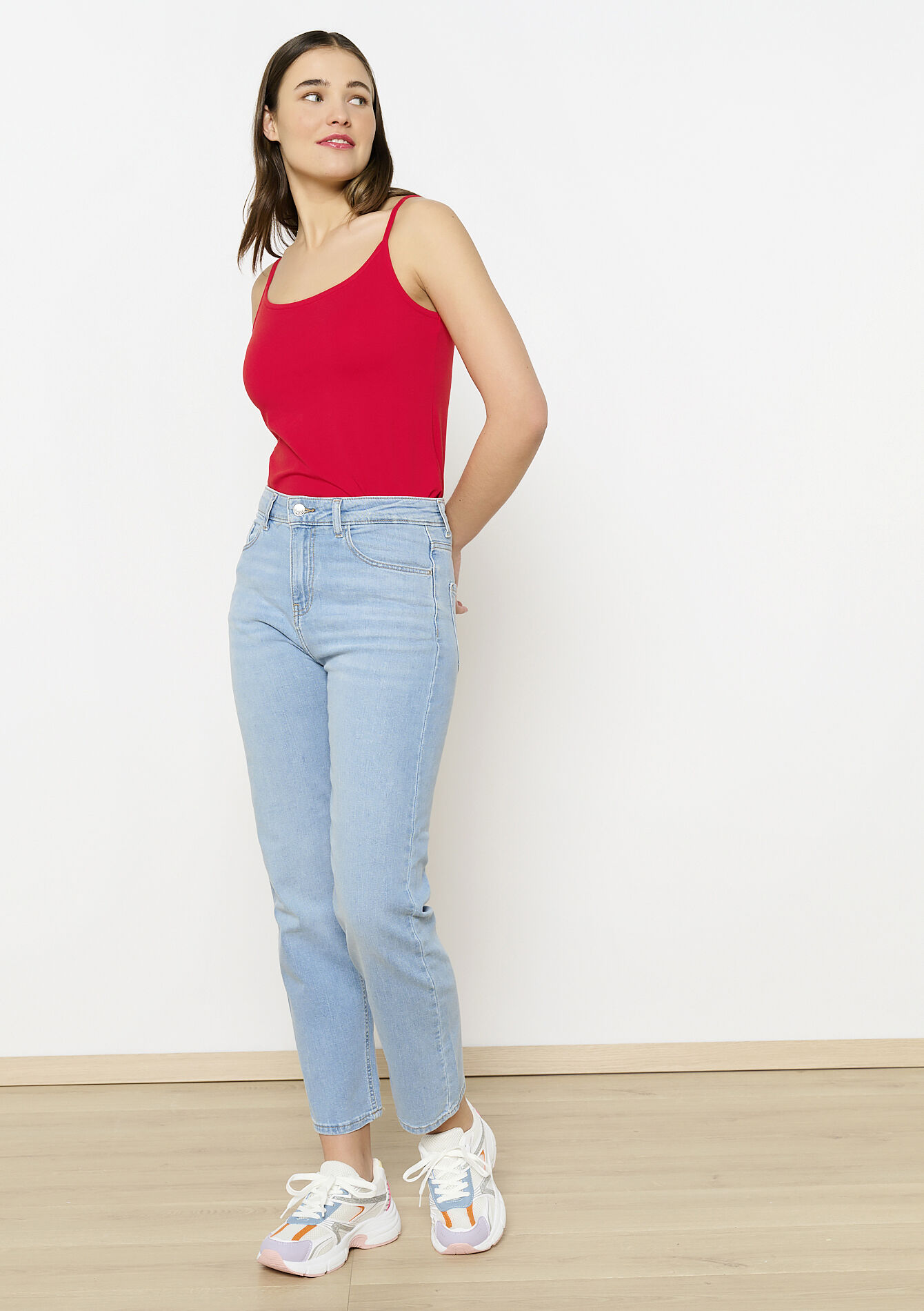 Top with spaghetti straps, Top with spaghetti straps - RED LOLLIPOP - 02200452_5301